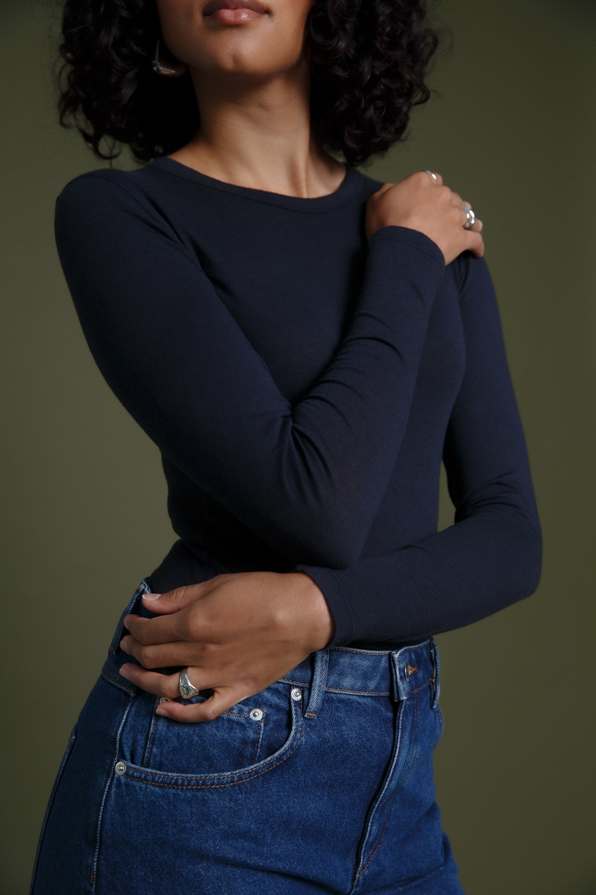 Milo Wool Jersey Longsleeve Dark Navy