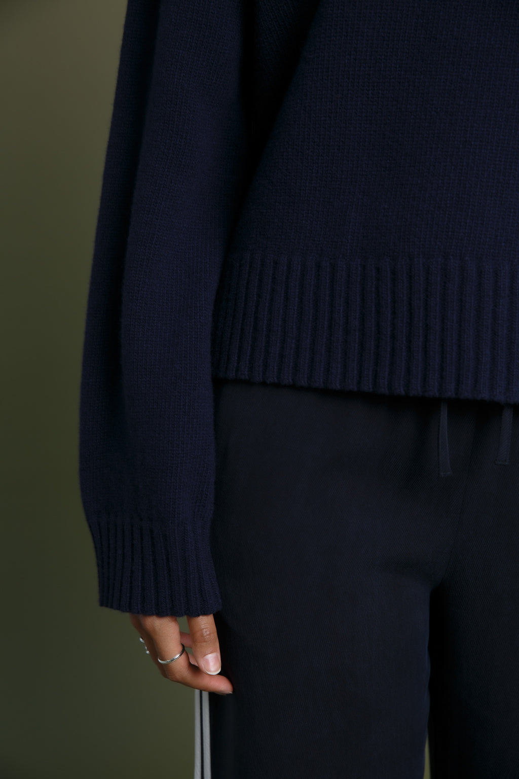 Koki Recycled Wool Jumper Dark Navy