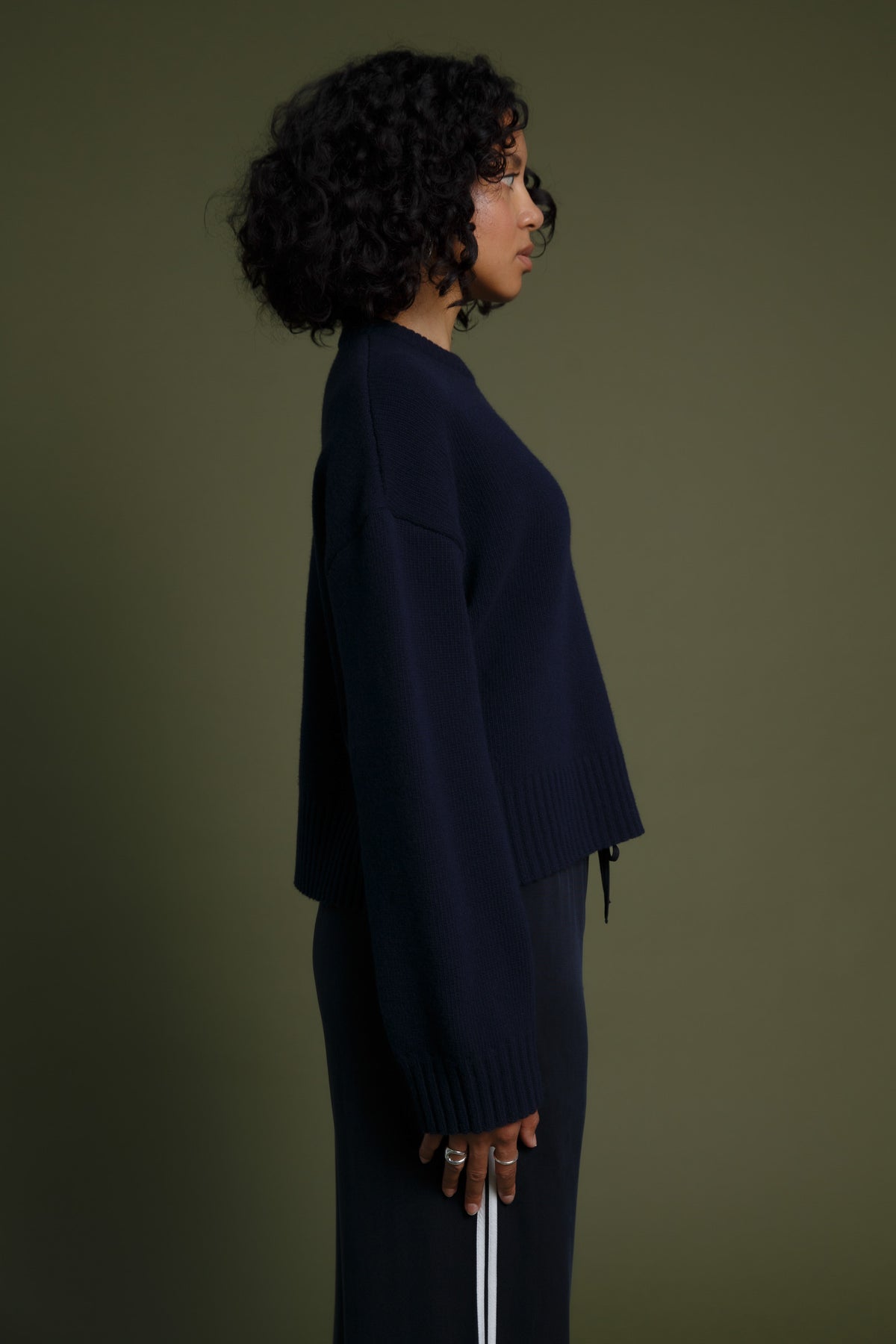 Koki Recycled Wool Jumper Dark Navy