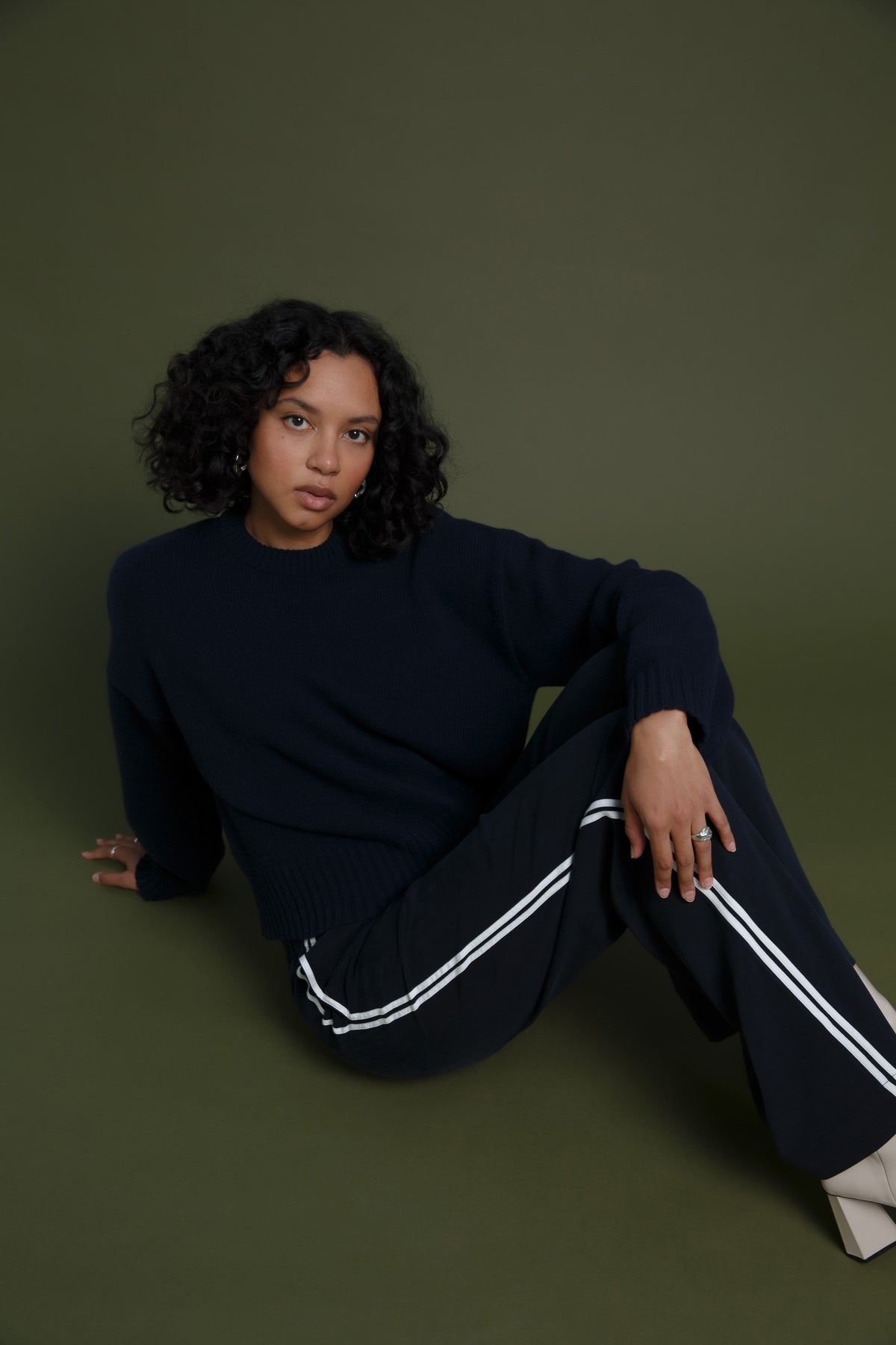 Koki Recycled Wool Jumper Dark Navy