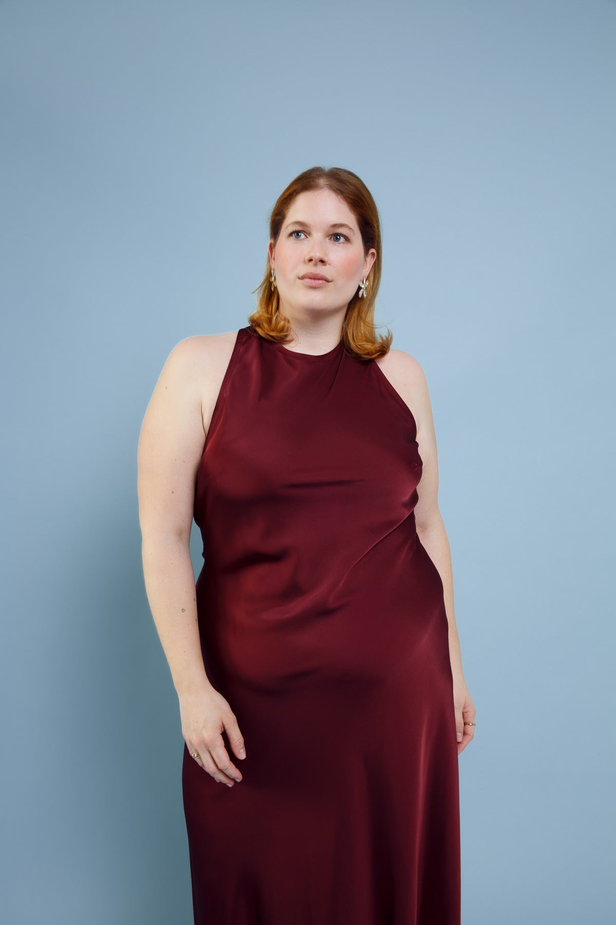 wedding guest dresses wine Ava Wedding Guest Dress Deep Wine – dariadéh
