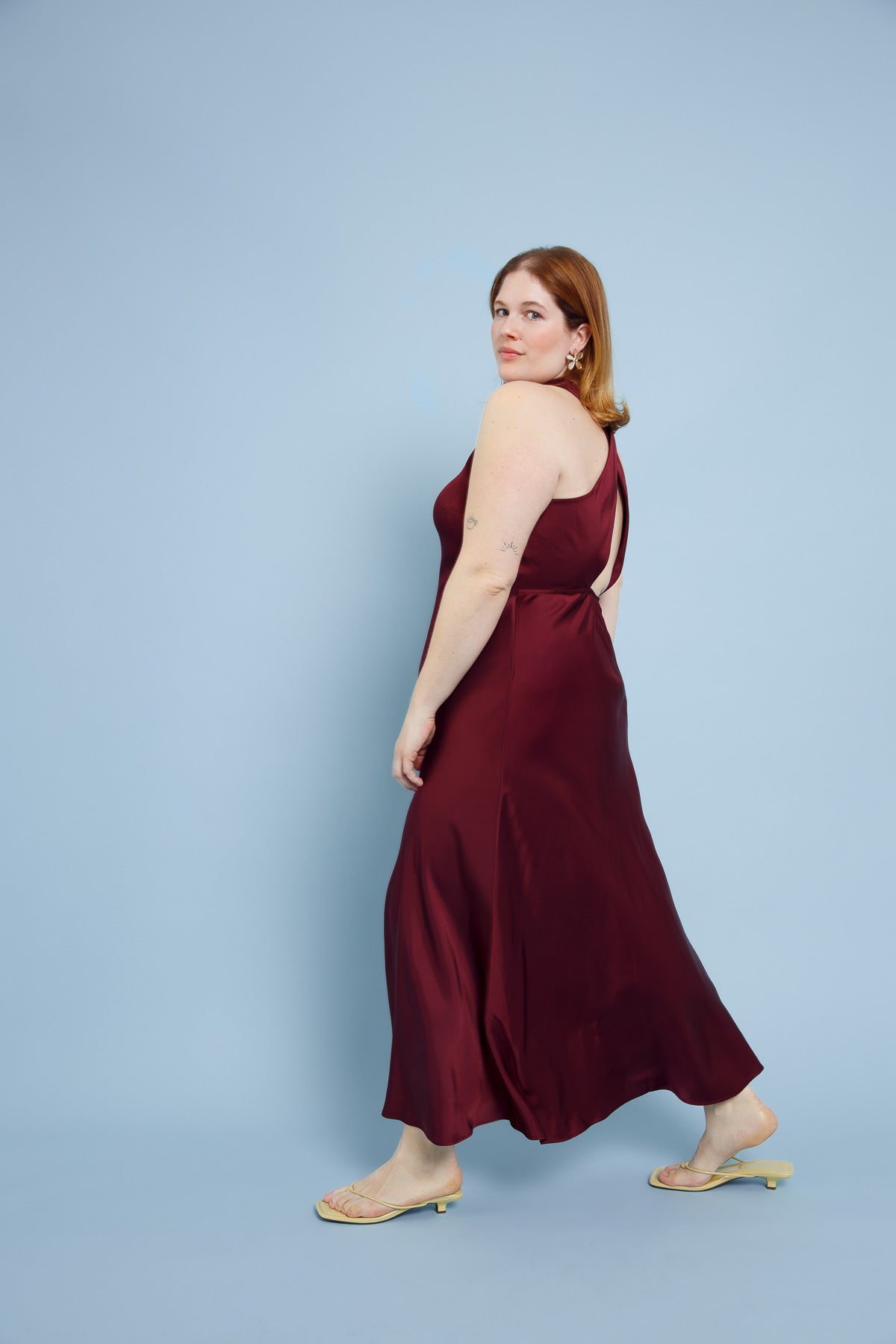 Ava Wedding Guest Dress Deep Wine dariadh Ava Wedding Guest Dress Deep Wine dariadh
