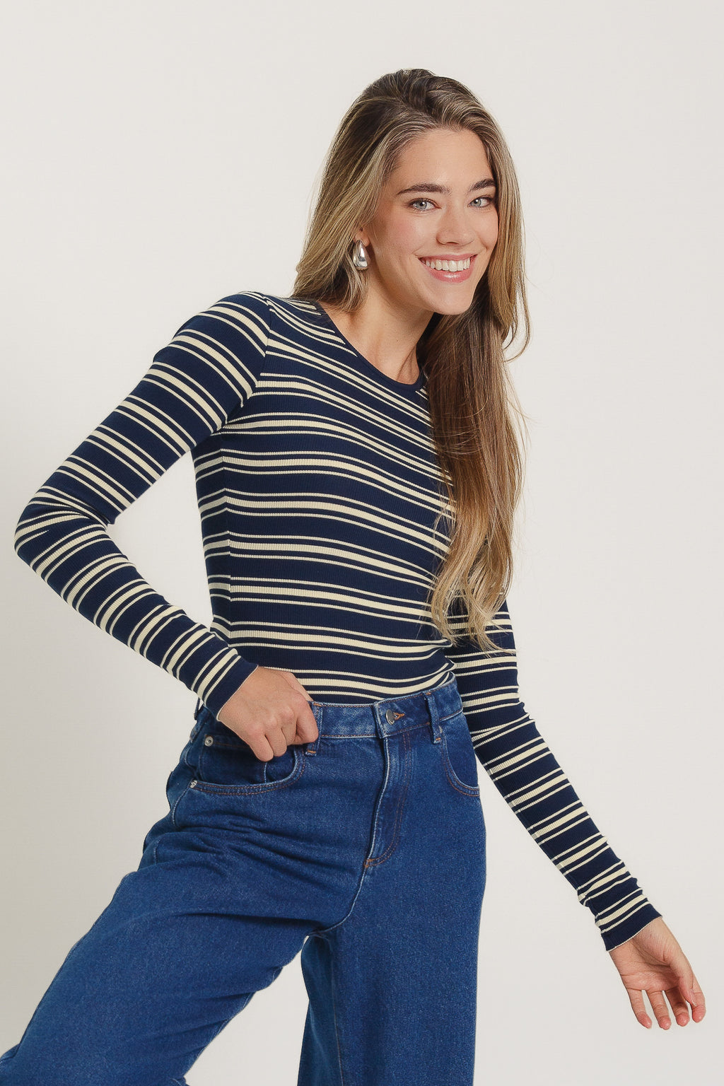 Malak Organic Cotton Longsleeve Butter Navy