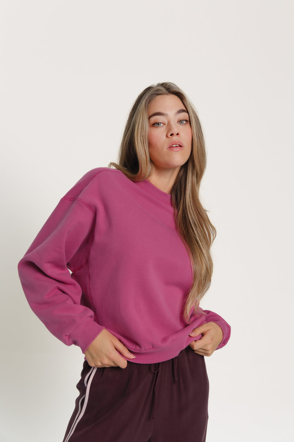 Signature Sweatshirt Red Violet