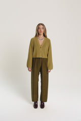 Bella Pants Dark Olive