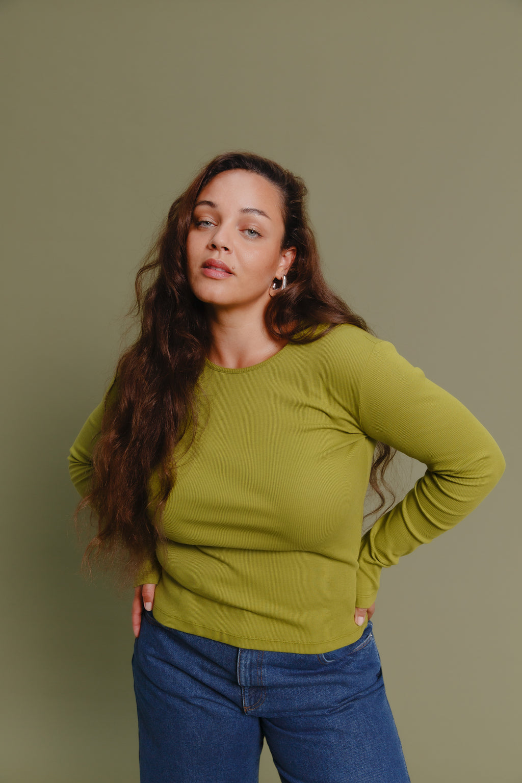 Malak Organic Cotton Longsleeve Pickle