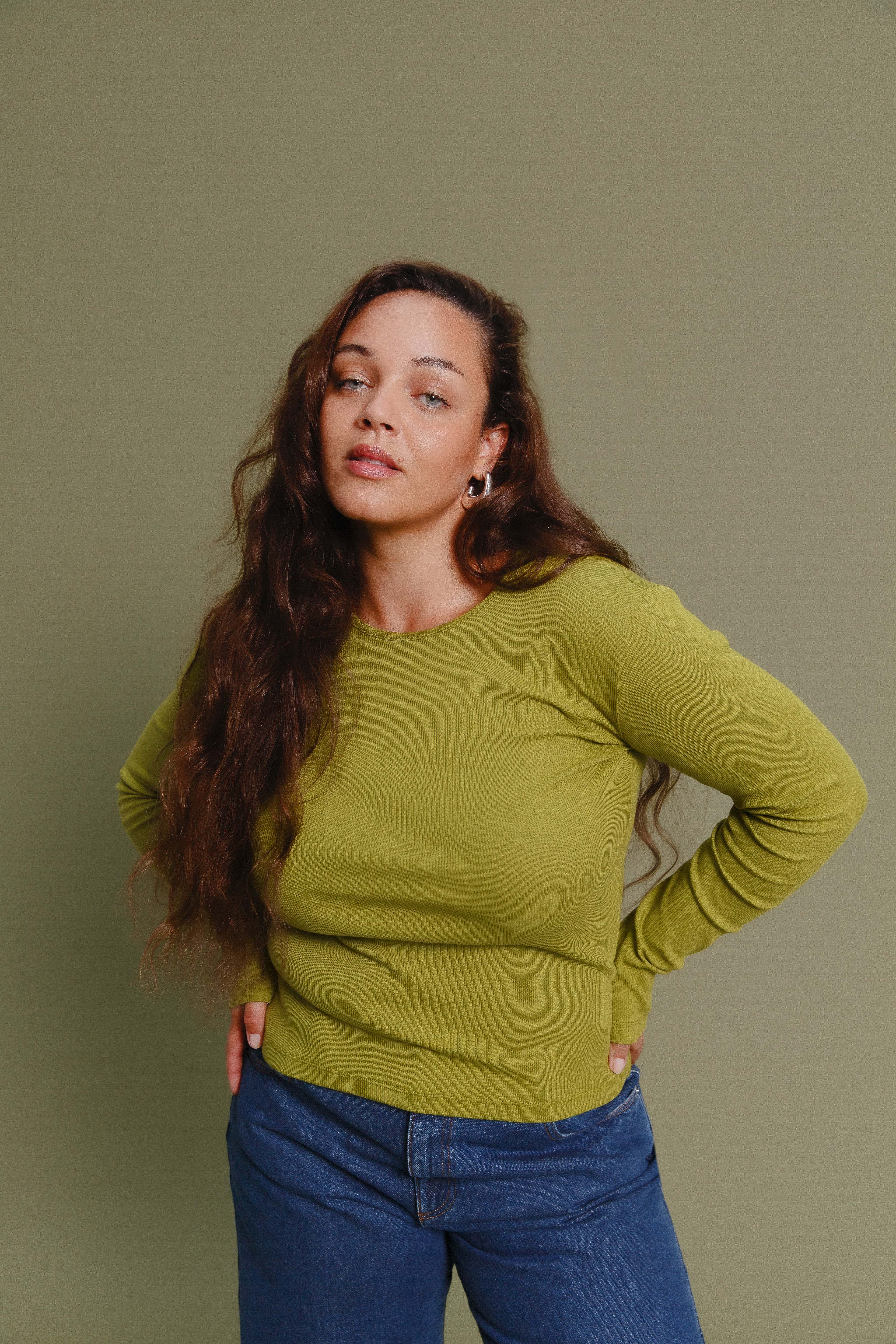 Malak Organic Cotton Longsleeve Pickle
