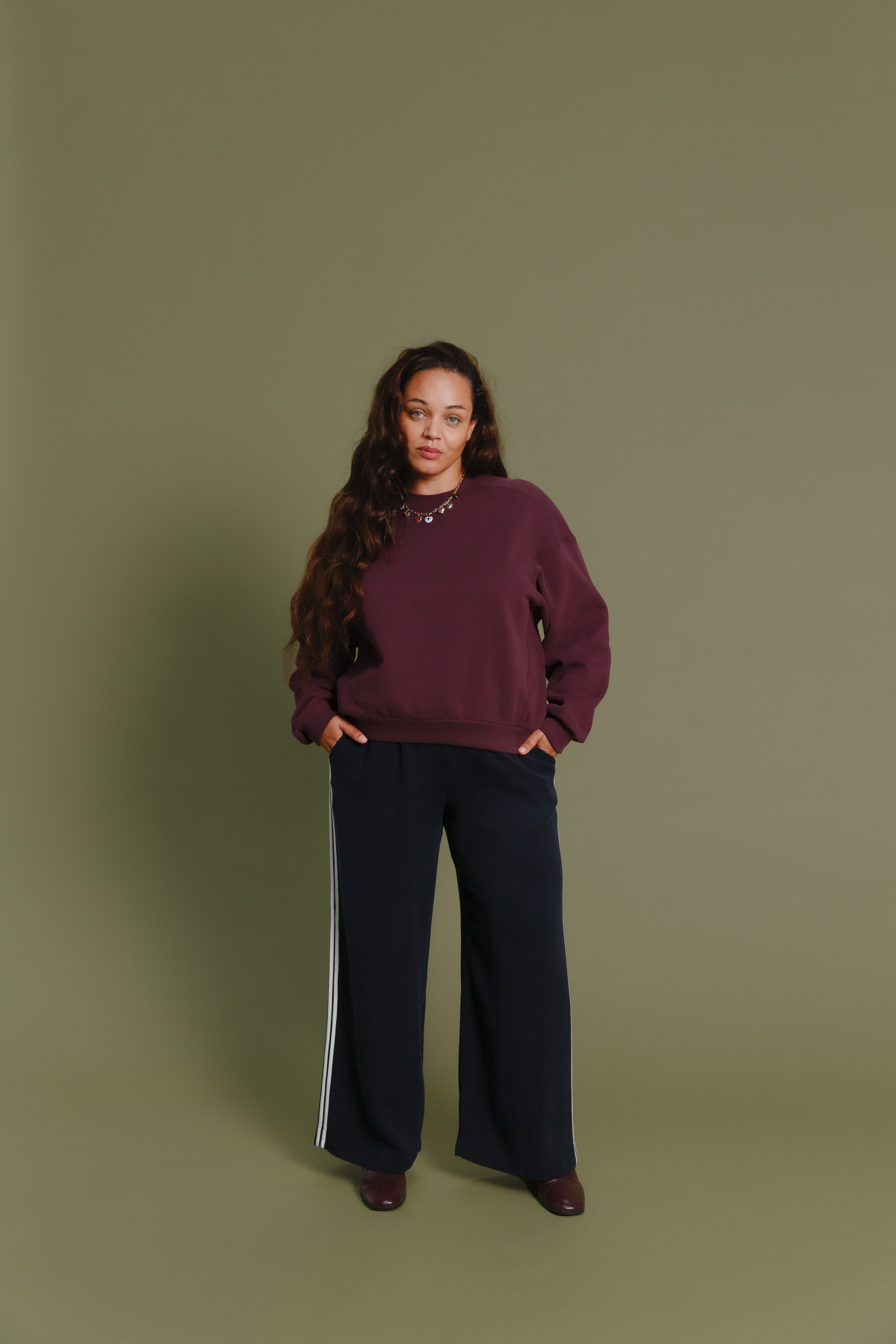 Signature Sweatshirt Aubergine