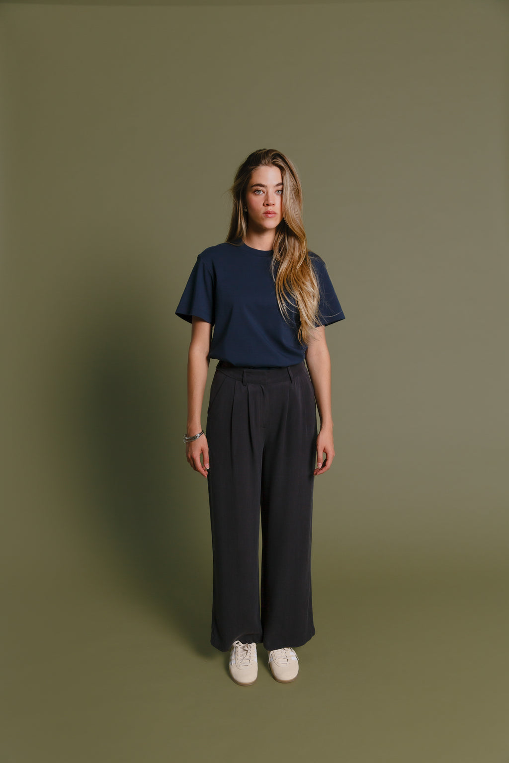 Harry Pants Cupro Dark Grey