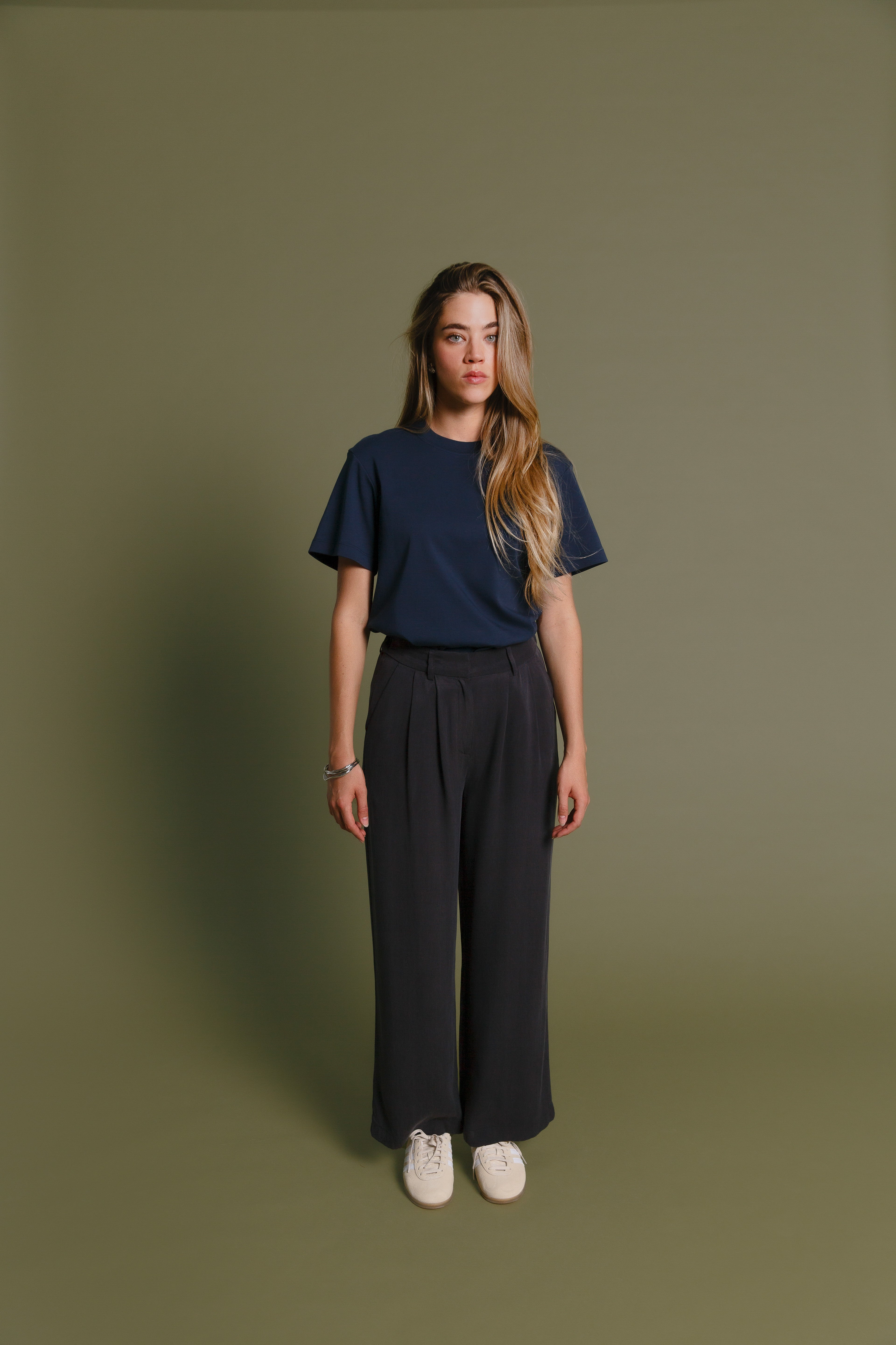 Harry Pants Cupro Dark Grey