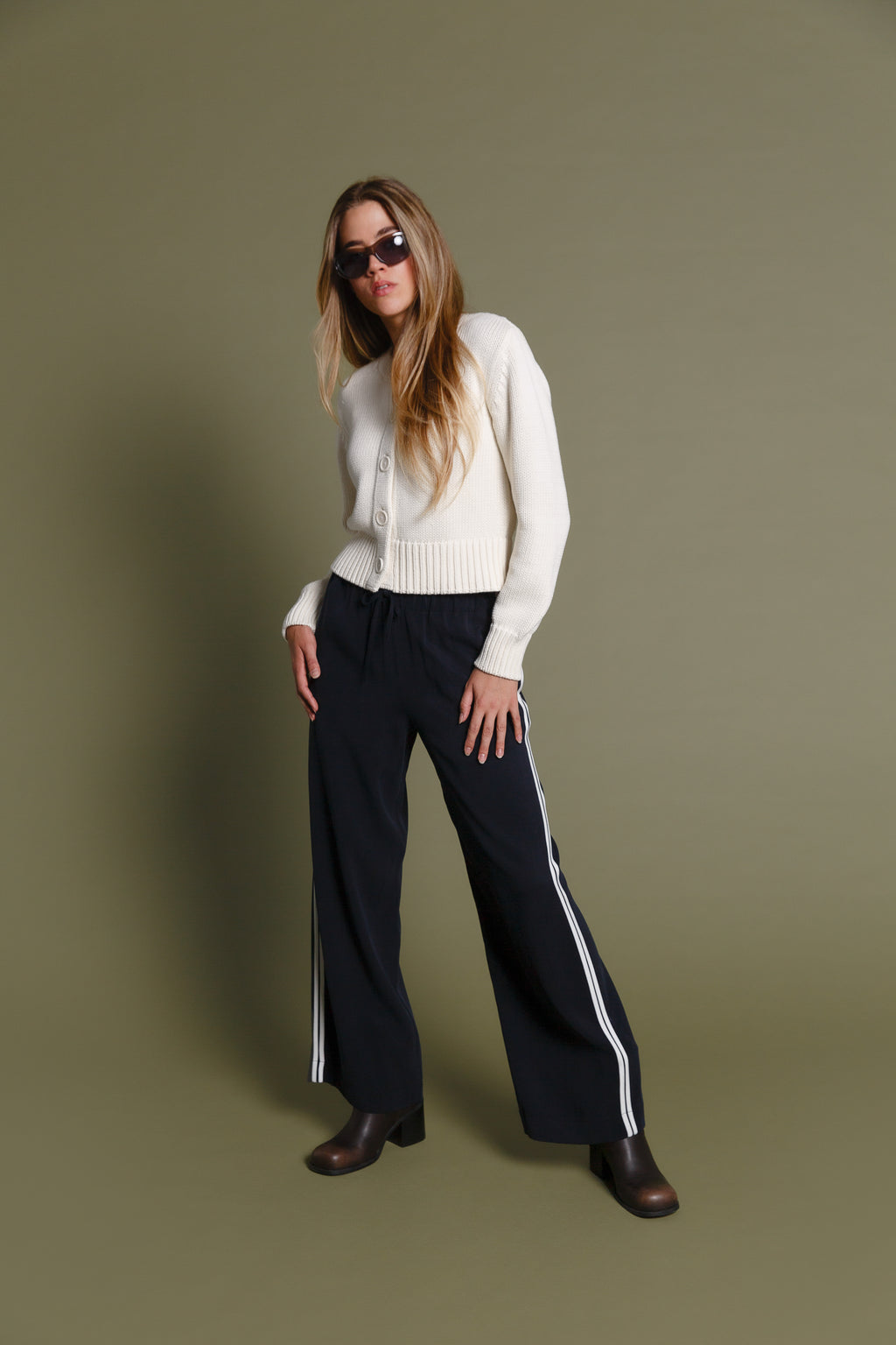 Villi Pants Cupro Dark Navy