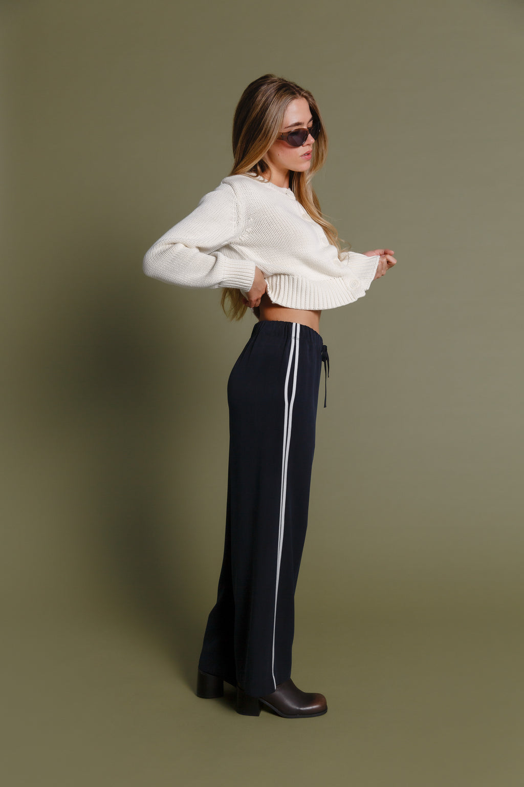 Villi Pants Cupro Dark Navy