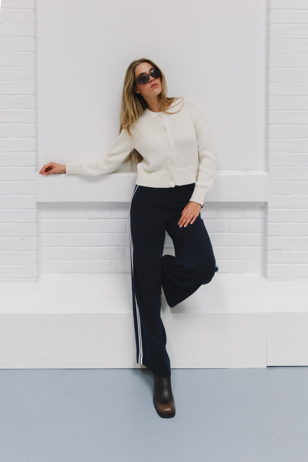Calla Organic Cotton Cardigan Ecru