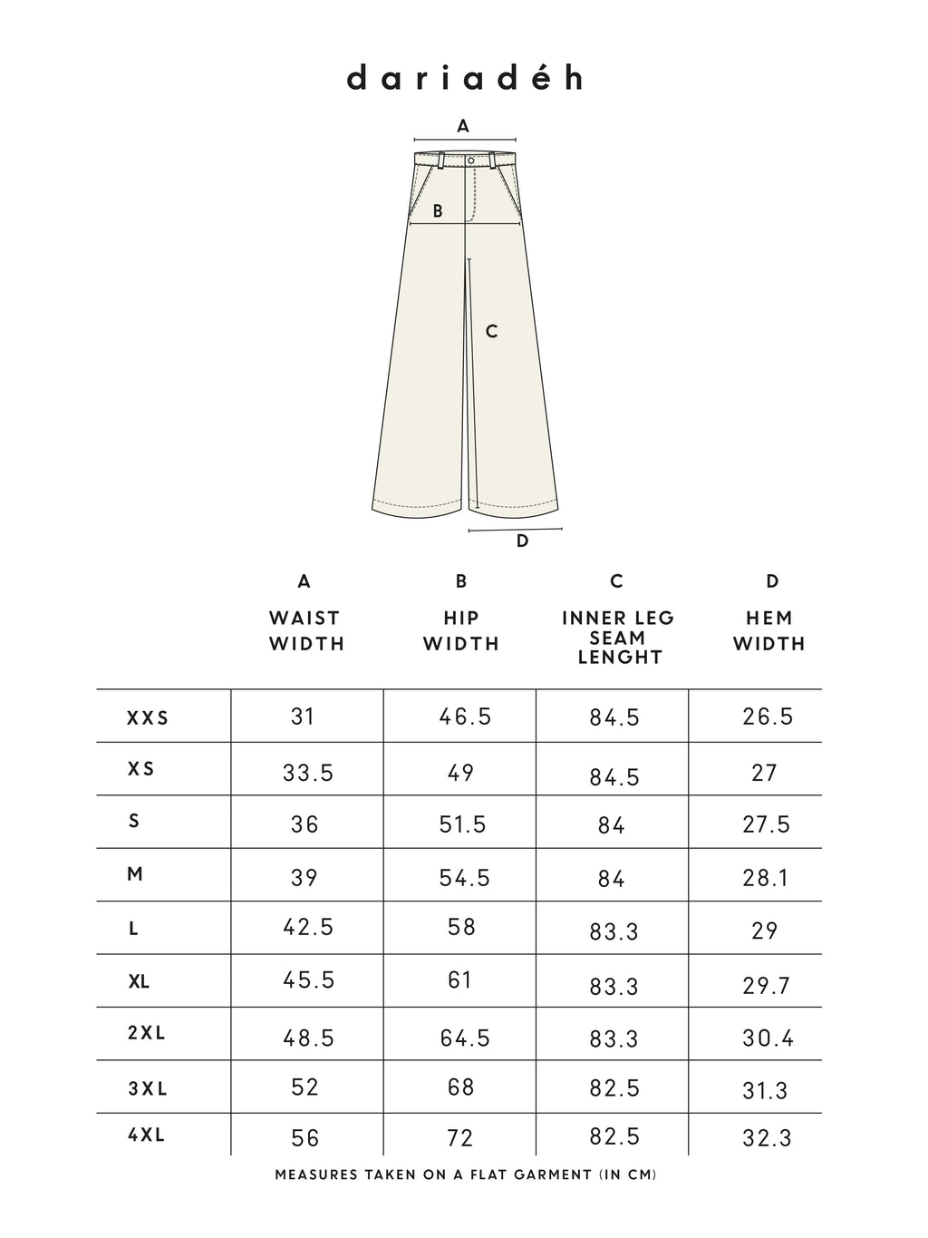 Basic Wide Leg Jeans Ecru