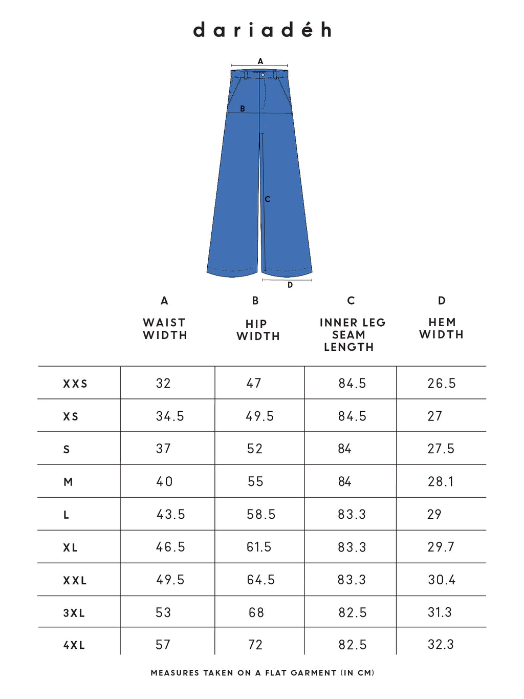 Basic Wide Leg Jeans Dark Blue