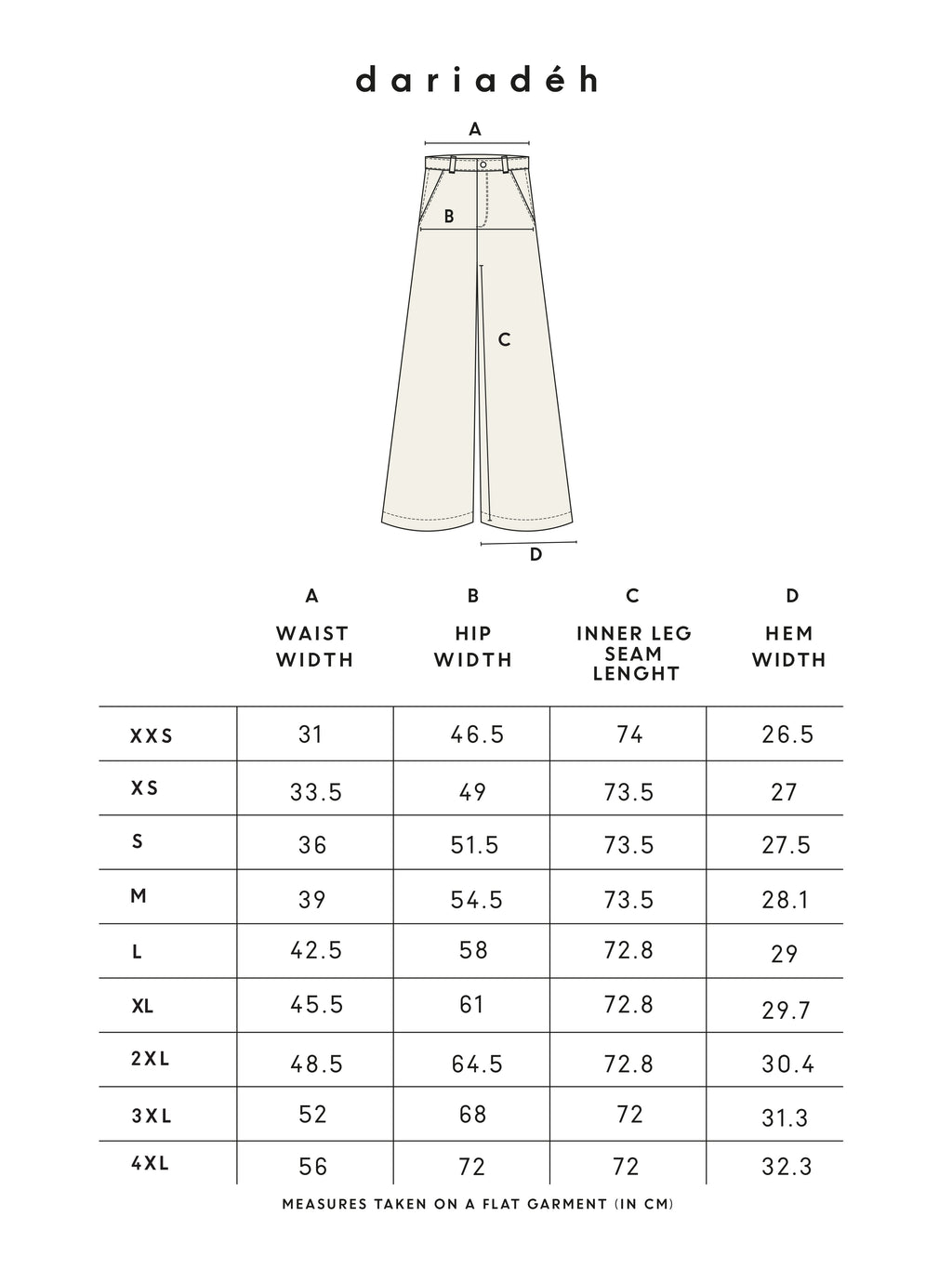 Basic Wide Leg Jeans Ecru