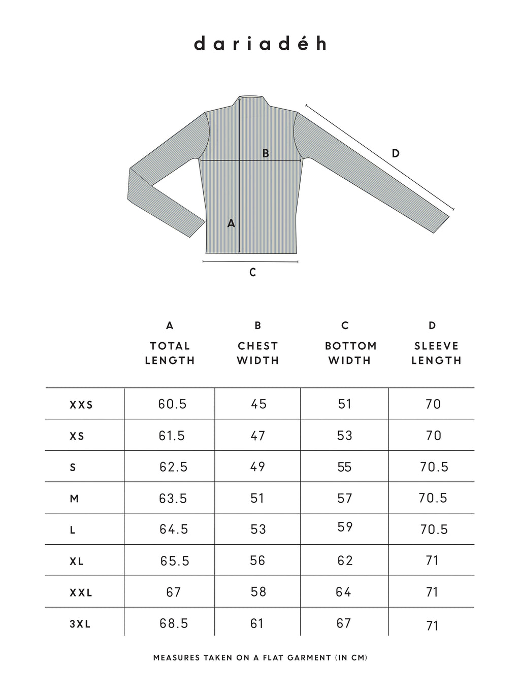 Asma Rib Turtleneck Light Stripe