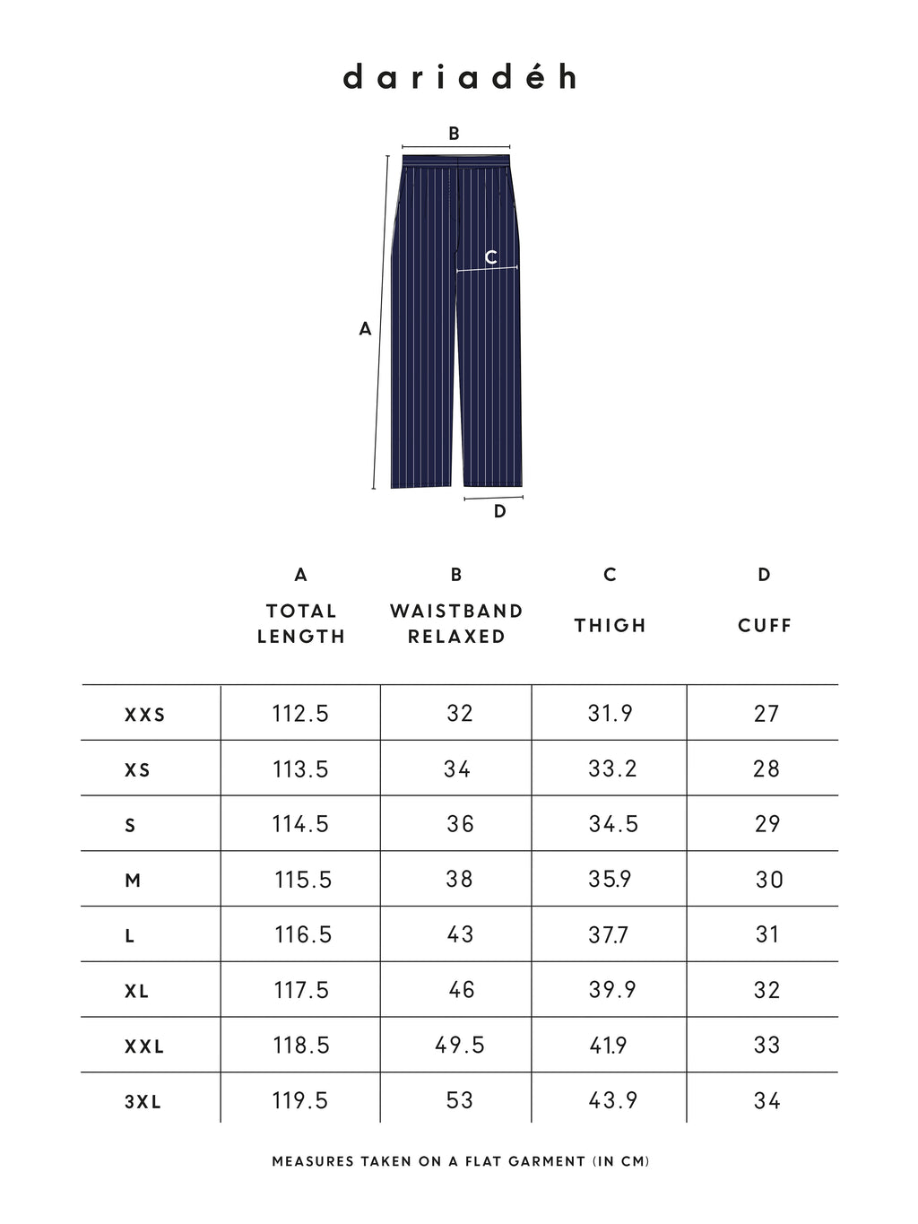 Larry Pants Pinstripe Navy