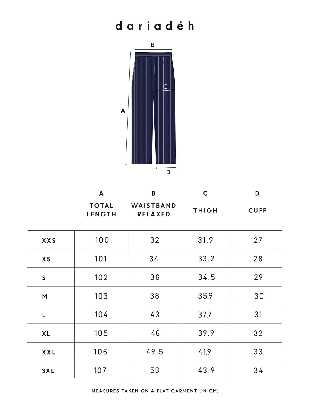 Larry Pants Pinstripe Navy