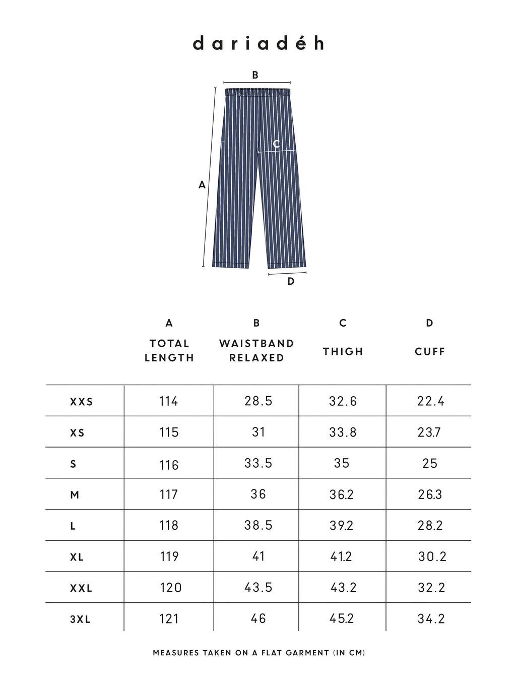 Polly Pants Blue White