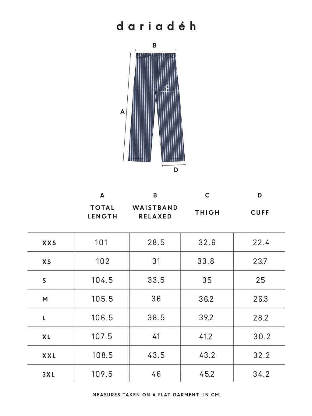 Polly Pants Blue White