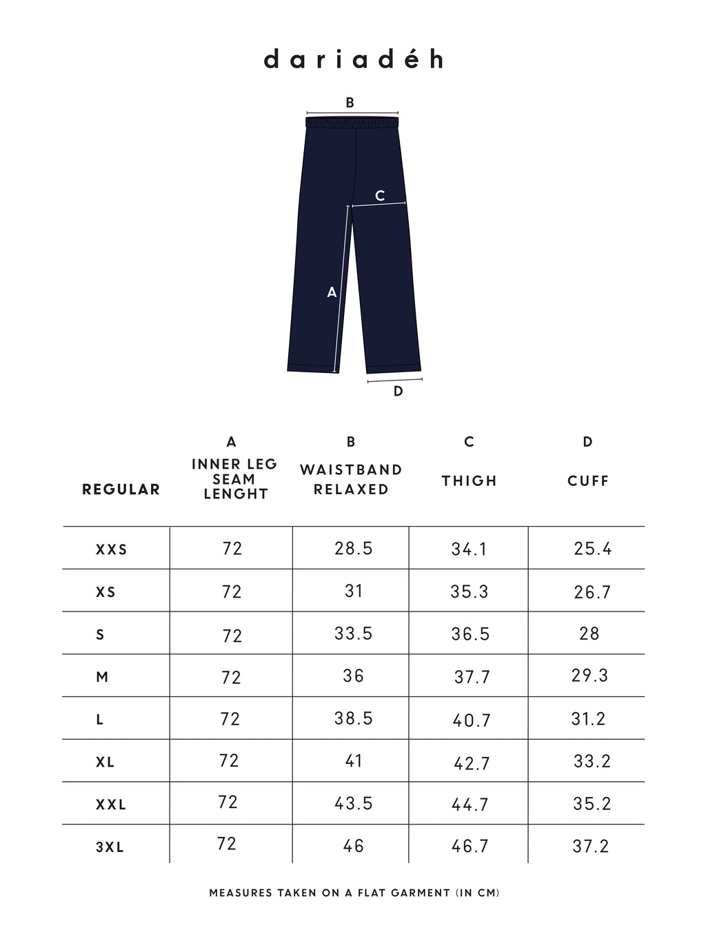 Polly Pants Solid Dark Navy