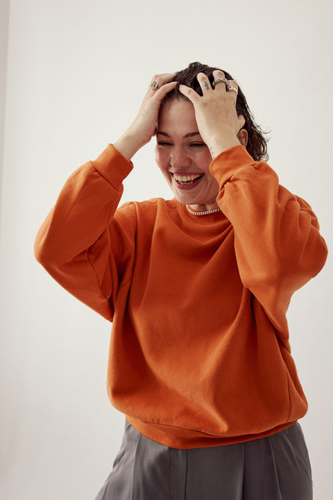 Otto Sweatshirt Burnt Orange