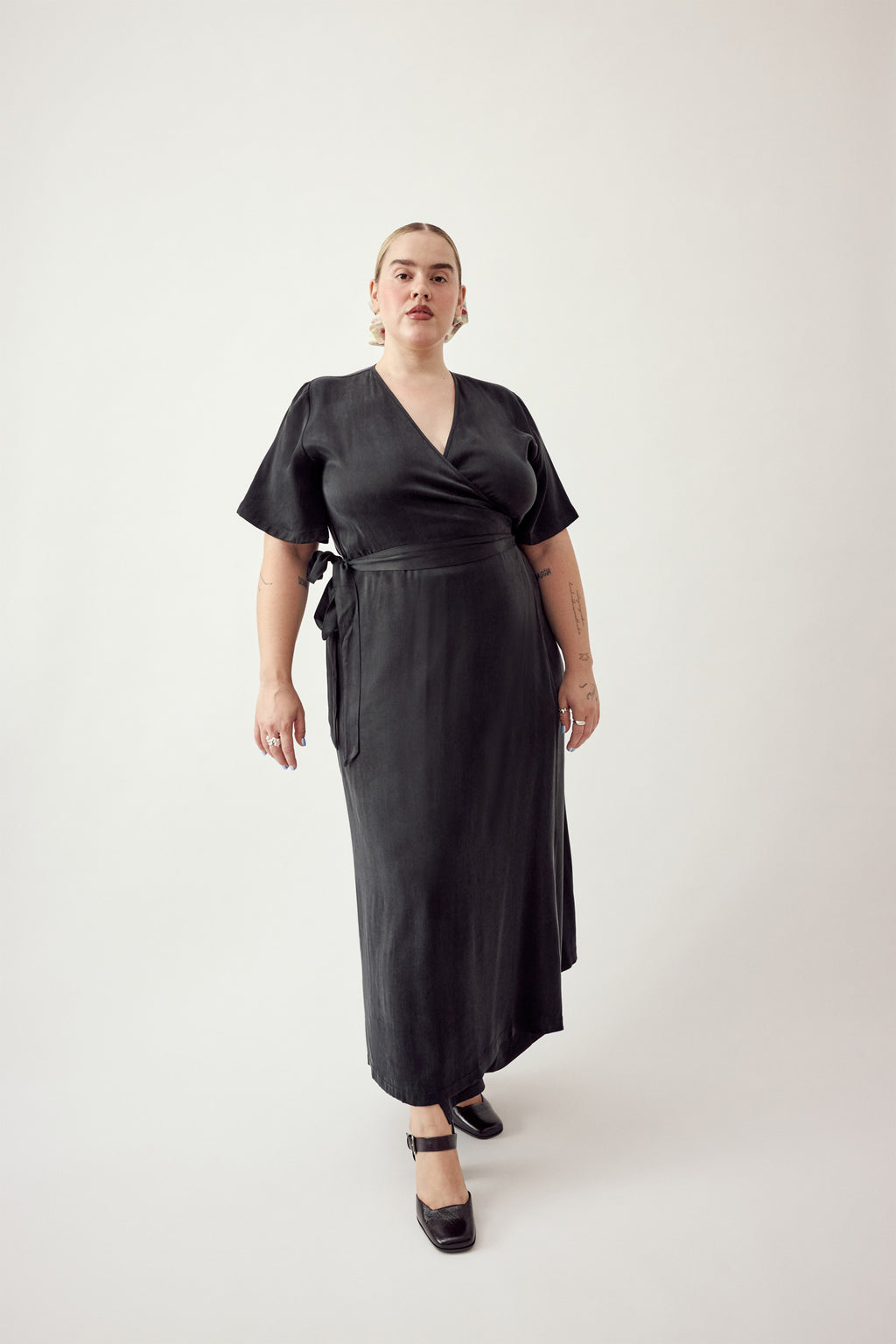 Jaqi Wrap Dress Black