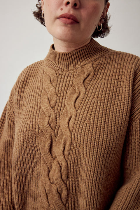 Farah Funnel Neck Sweater Caramel