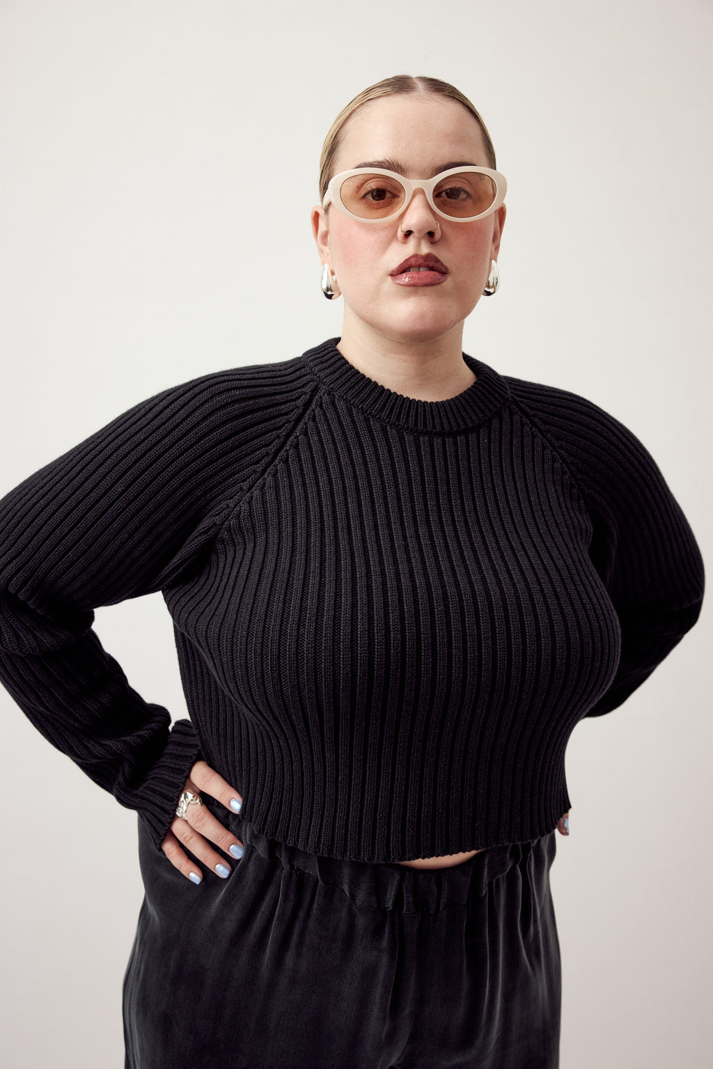 Ina Organic Cotton Jumper Black