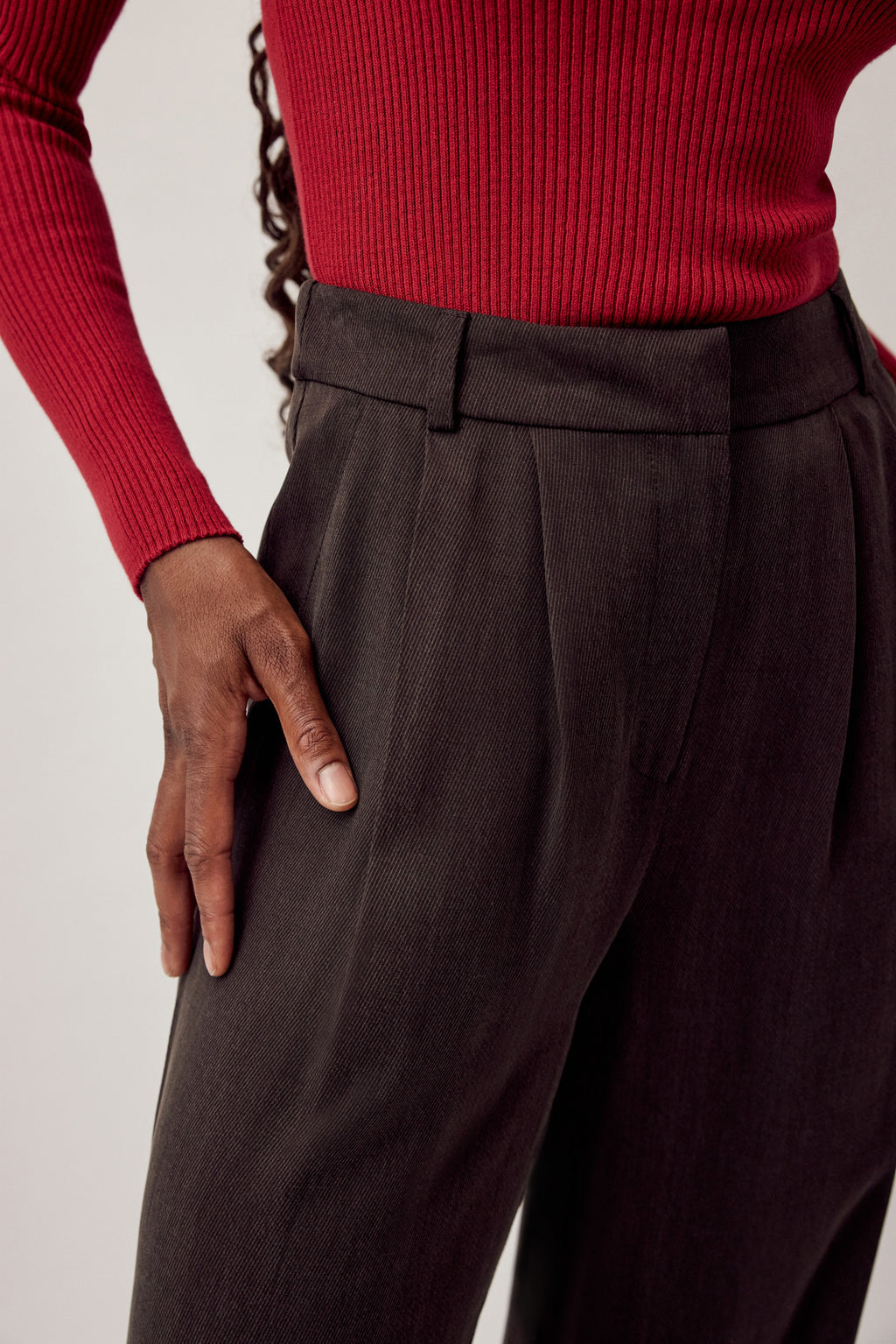 Harry Pants Cupro Espresso