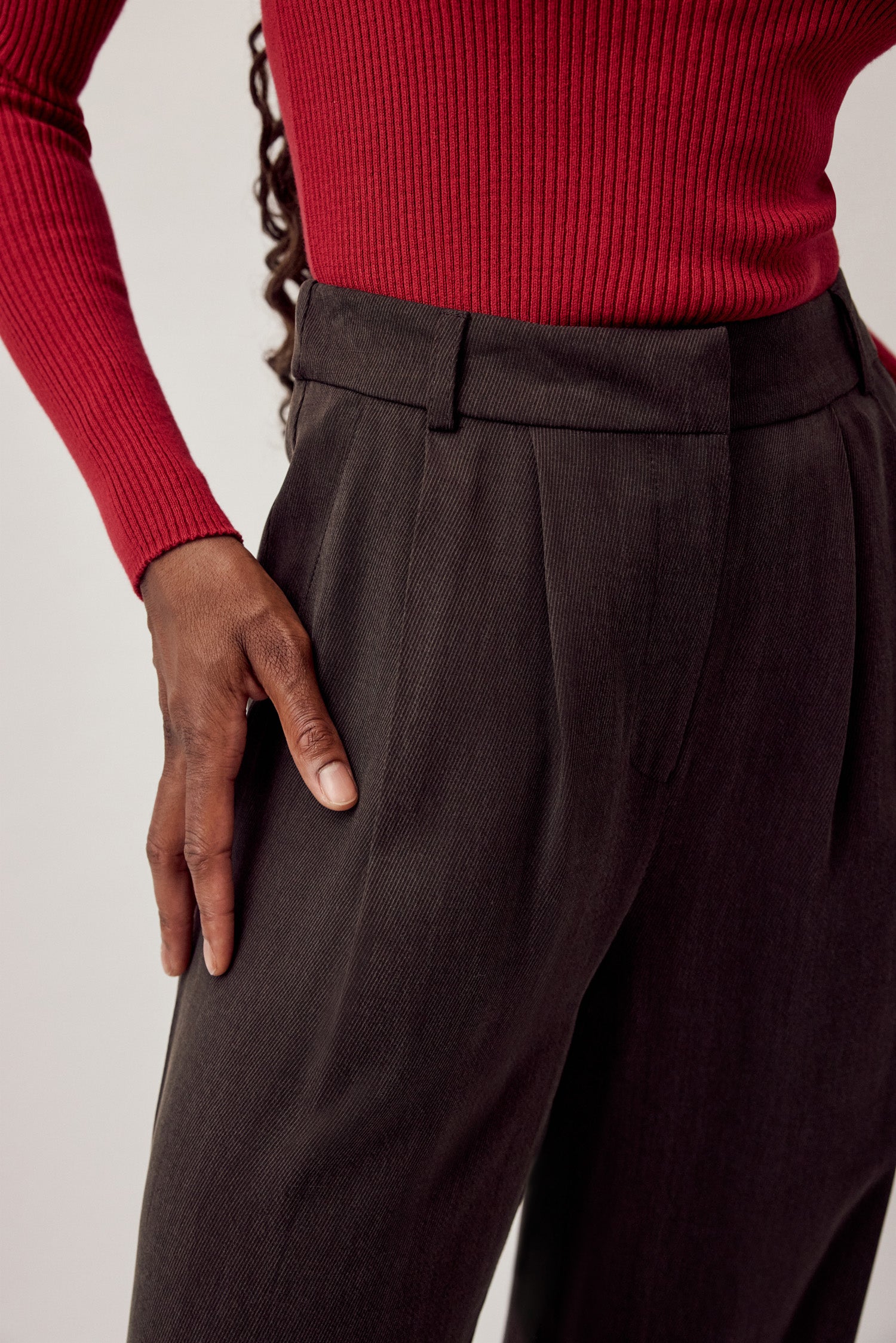 Harry Pants Cupro Espresso