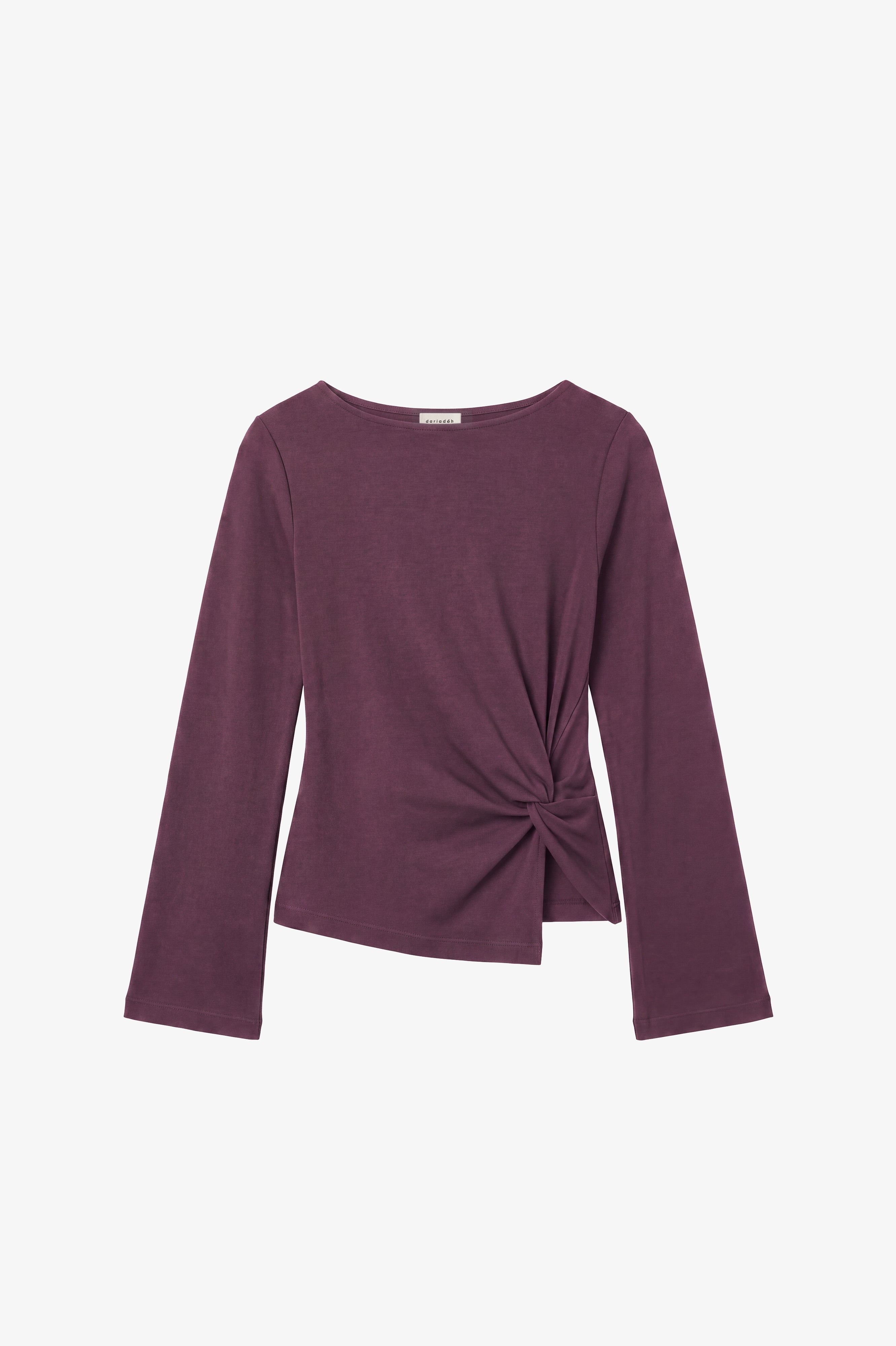 Moshka Organic Cotton Top Dark Plum
