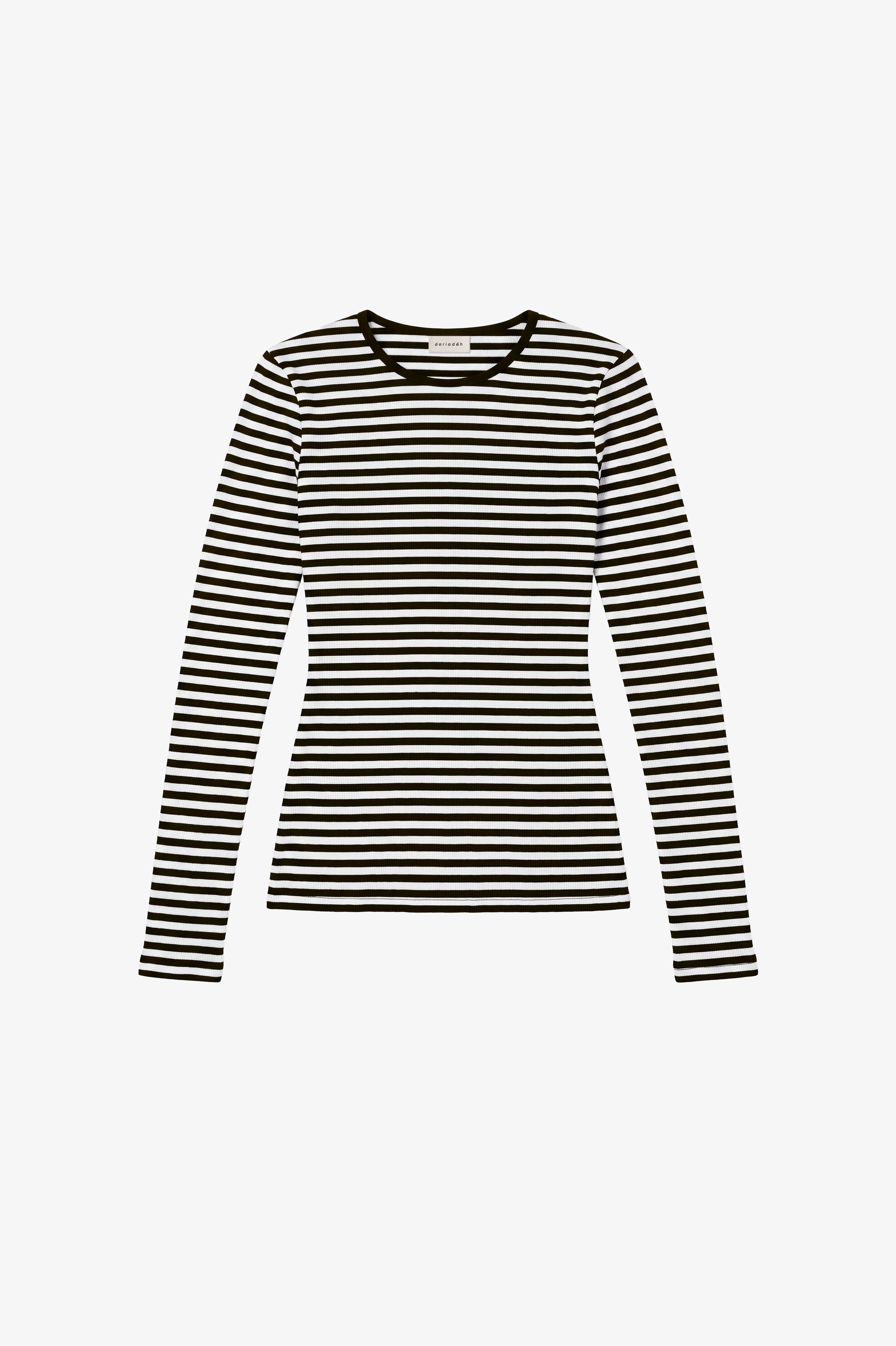 Malak Organic Cotton Longsleeve Chocolate Stripe