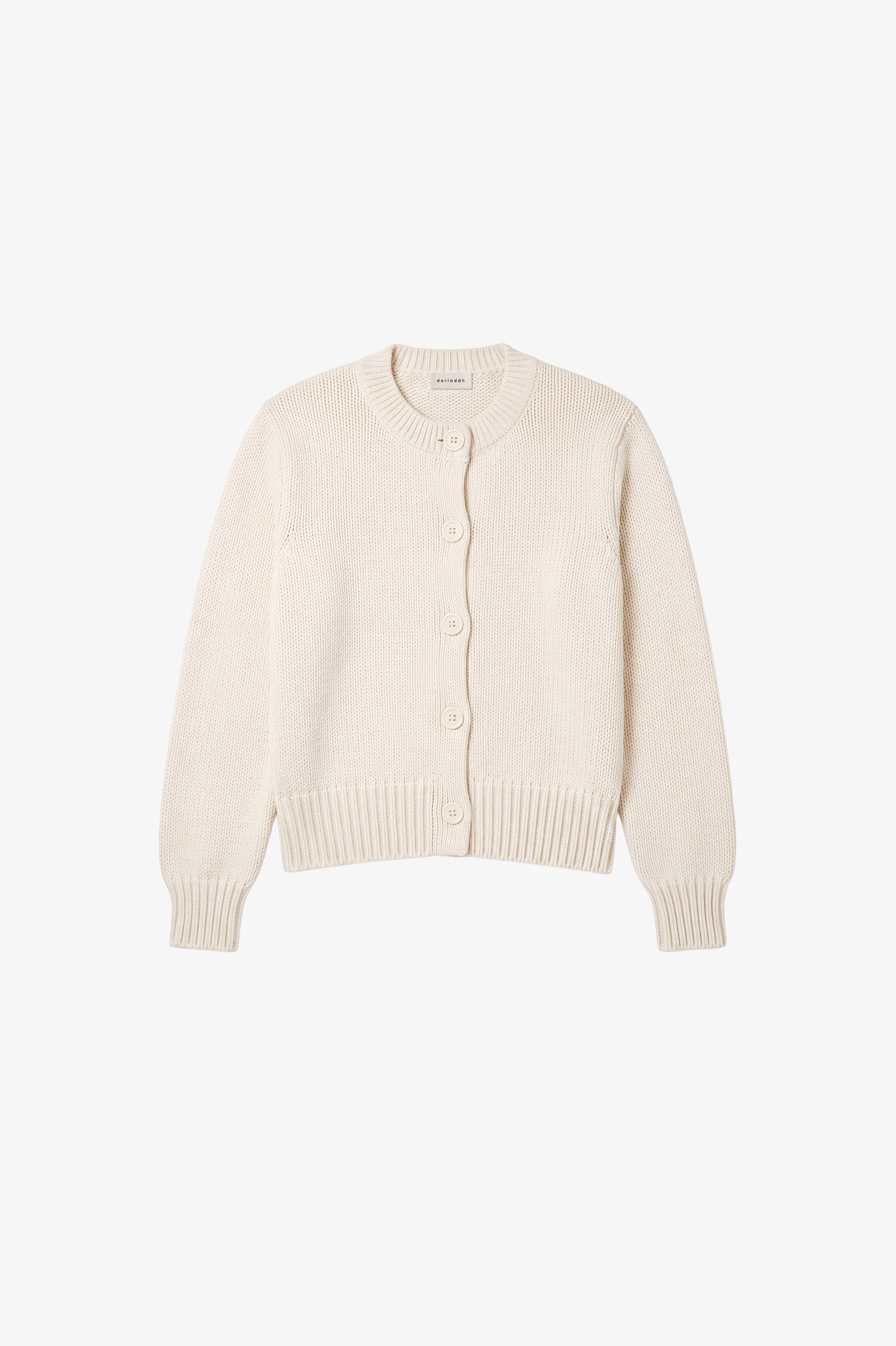 Calla Organic Cotton Cardigan Ecru