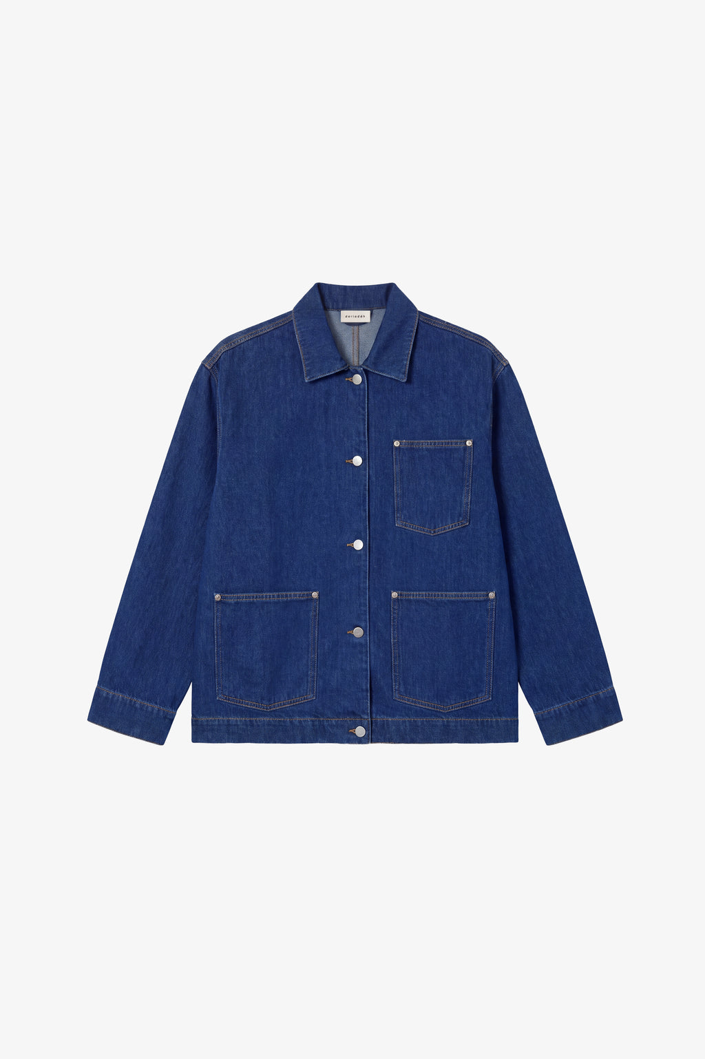 Dara Organic Denim Jacket Dark Blue