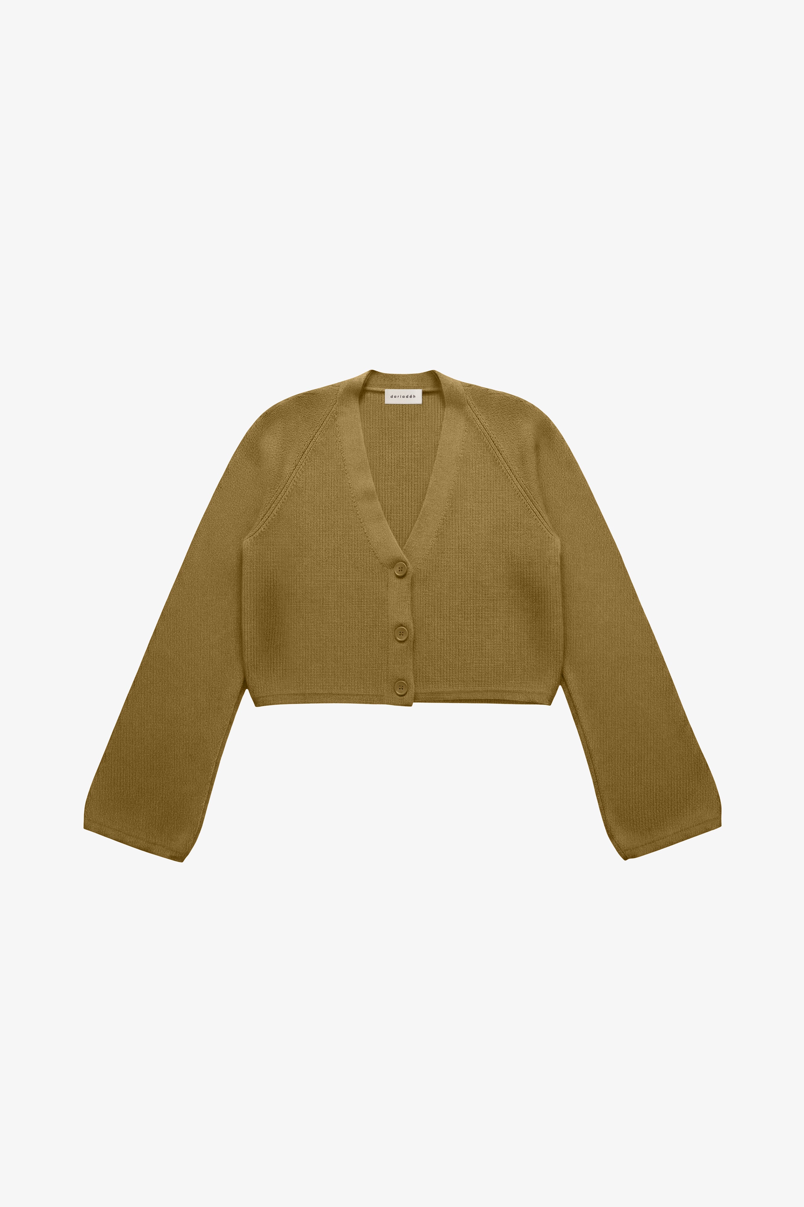 Samantha Cropped Cardigan Moss