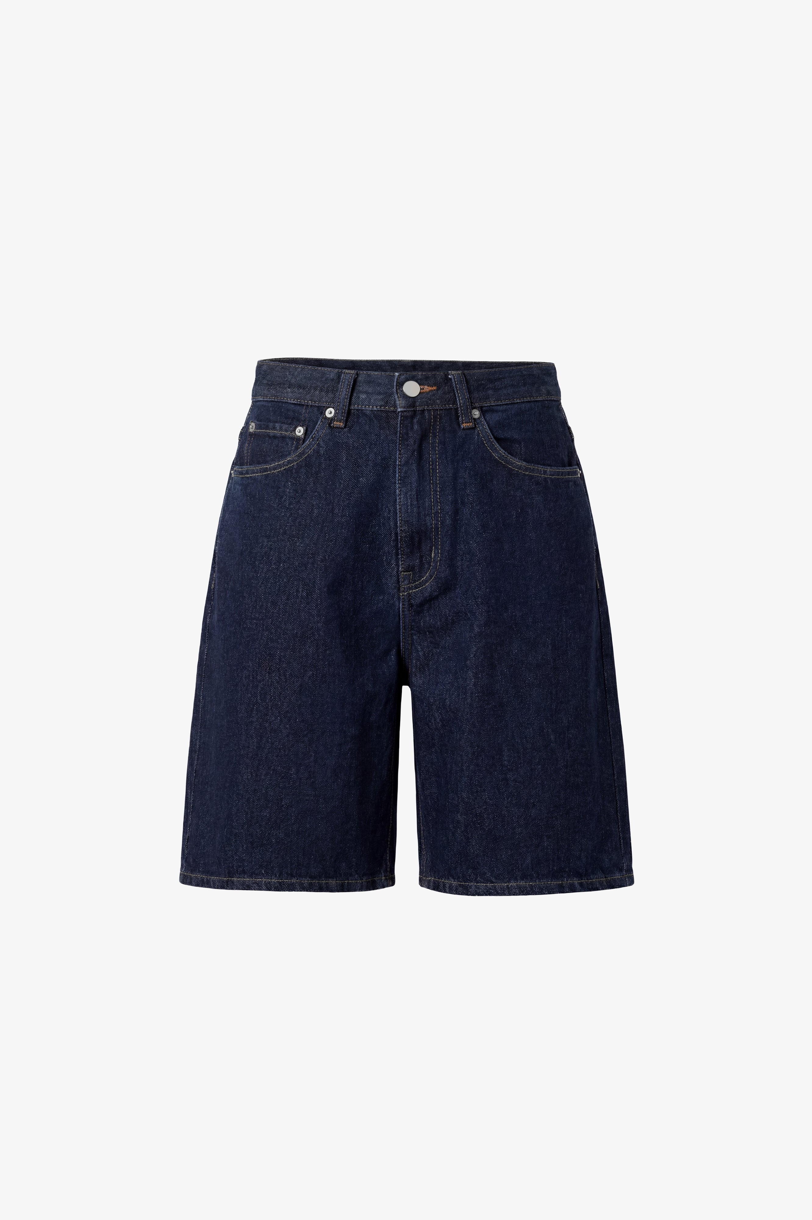 Amal Organic Denim Shorts Dark Blue