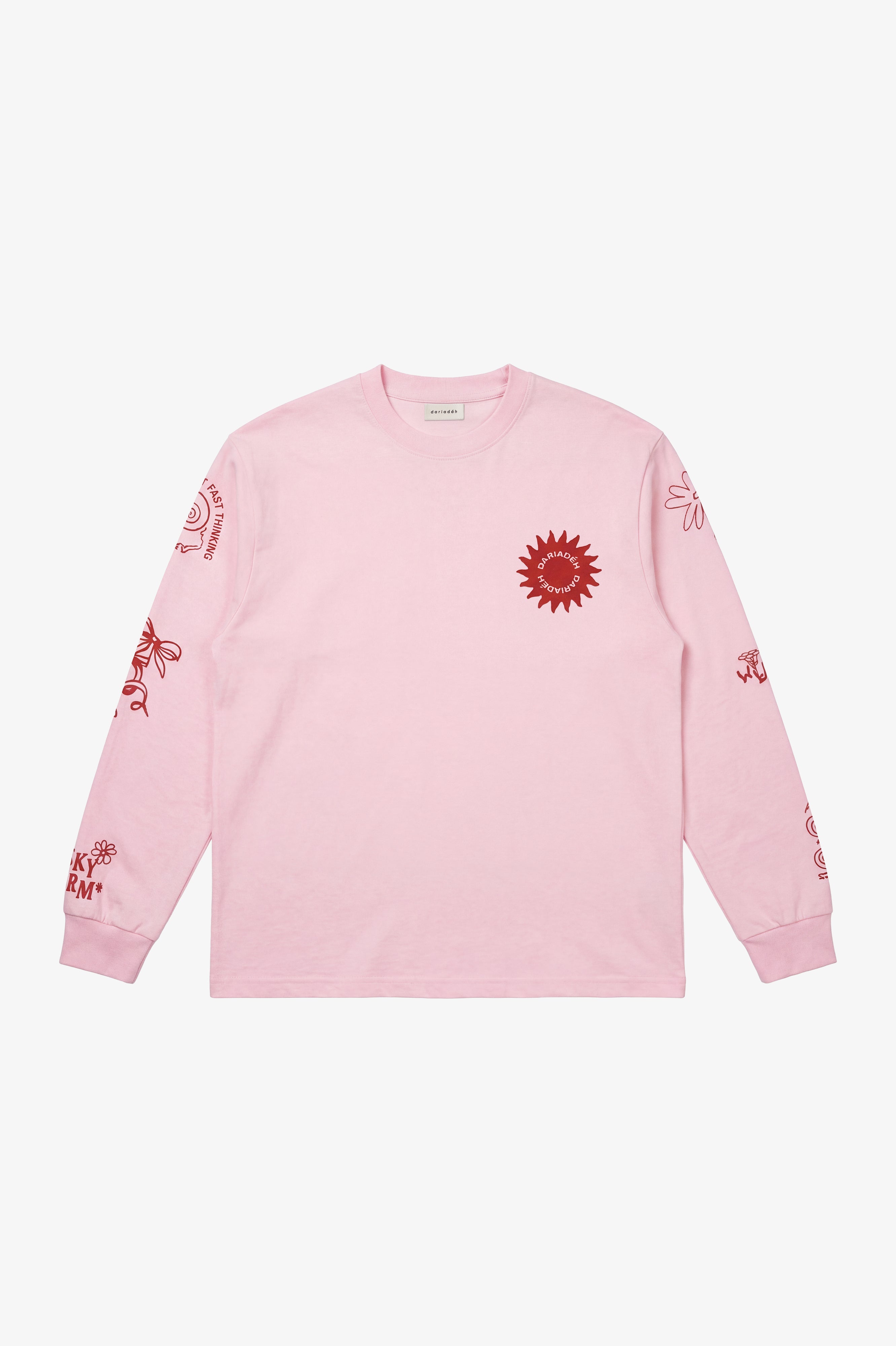 Signature Organic Cotton Longsleeve Pink Red
