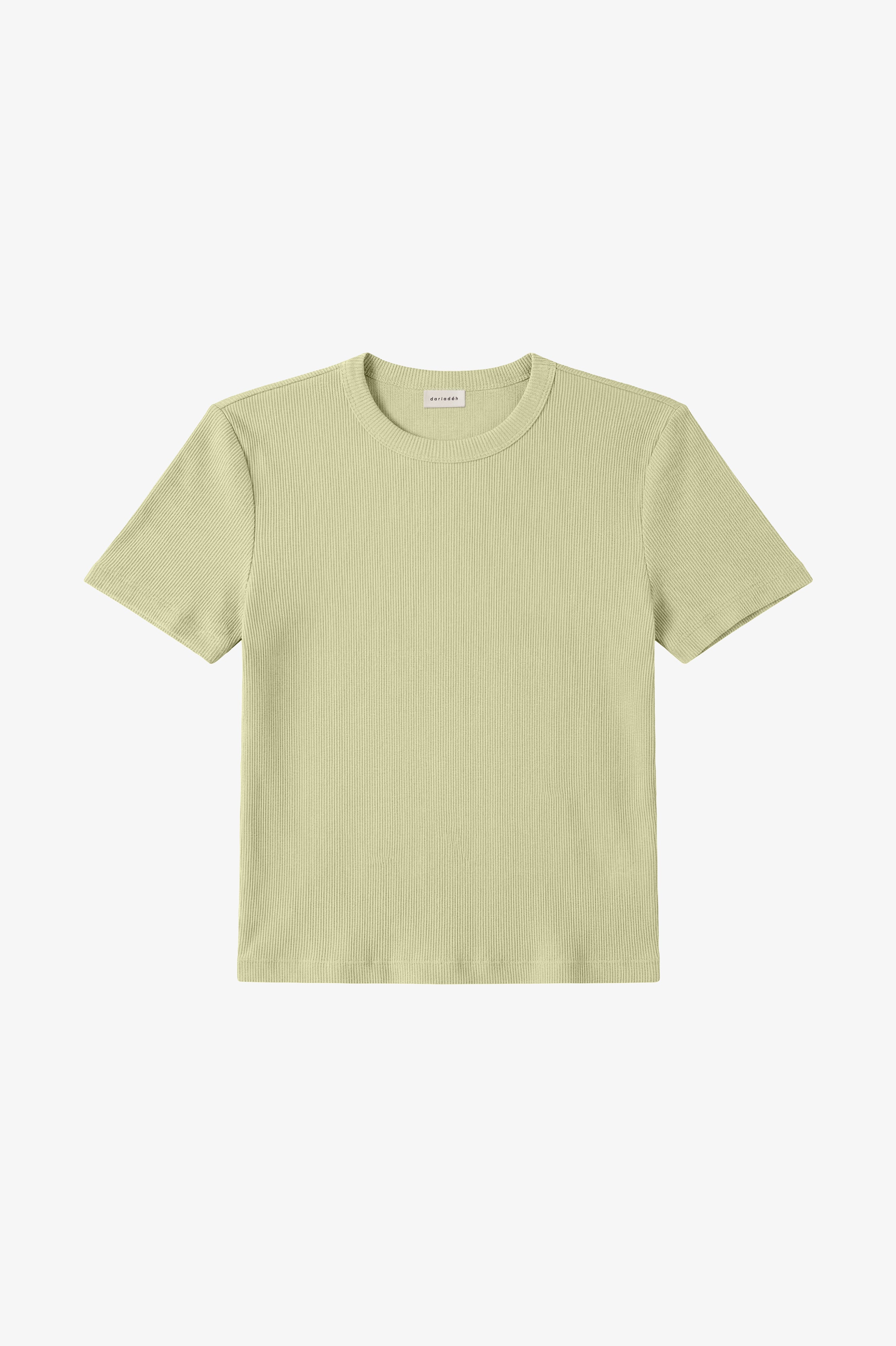 Valentina Rib Tee Pear