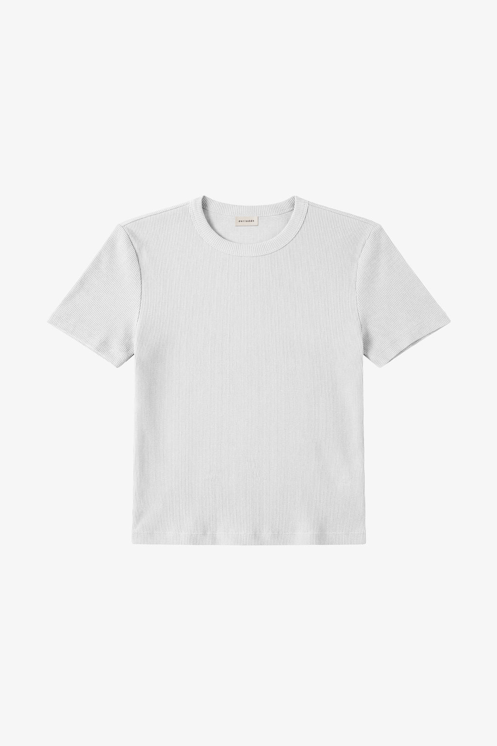 Valentina Rib Tee White