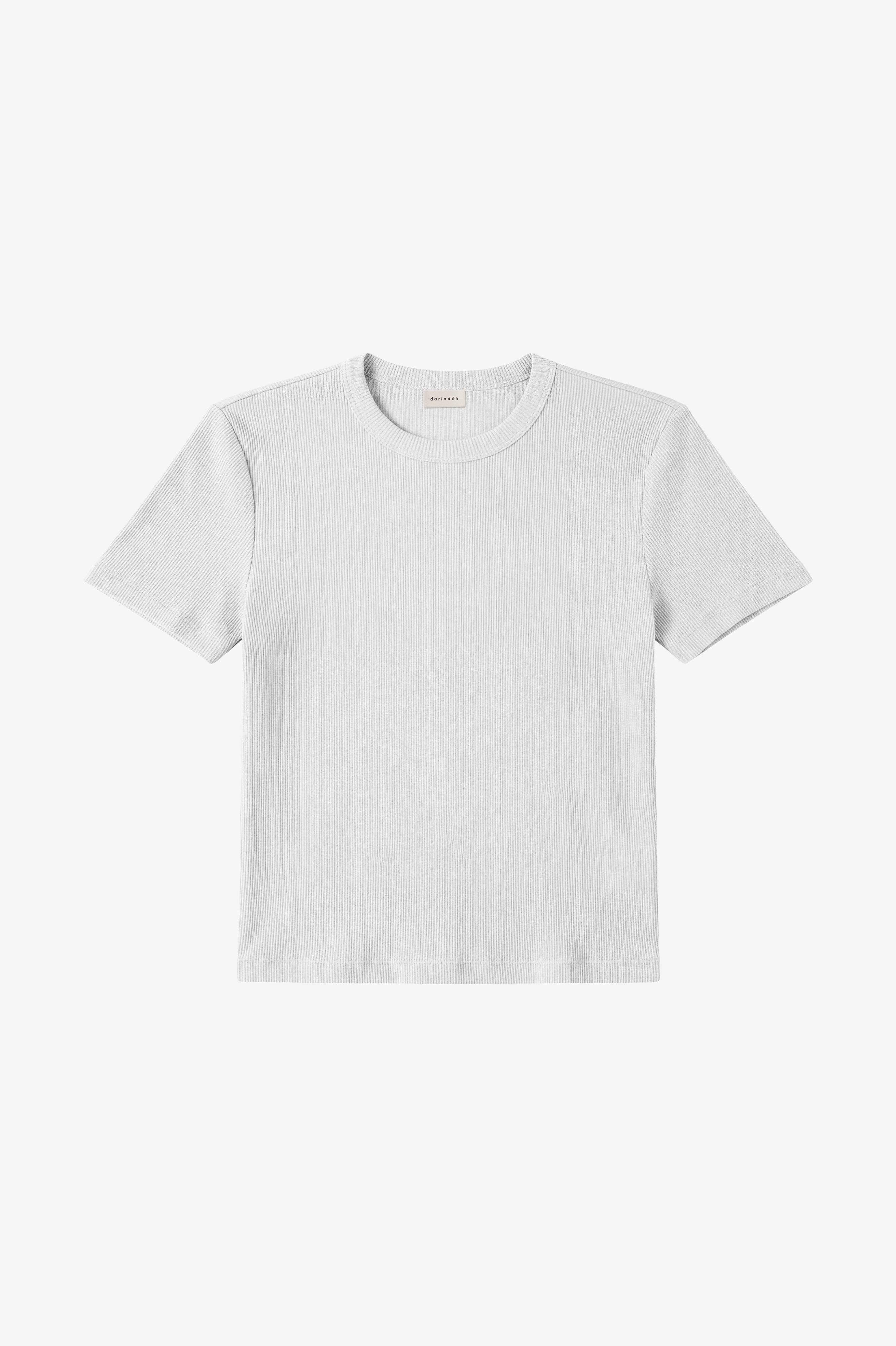 Valentina Rib Tee White