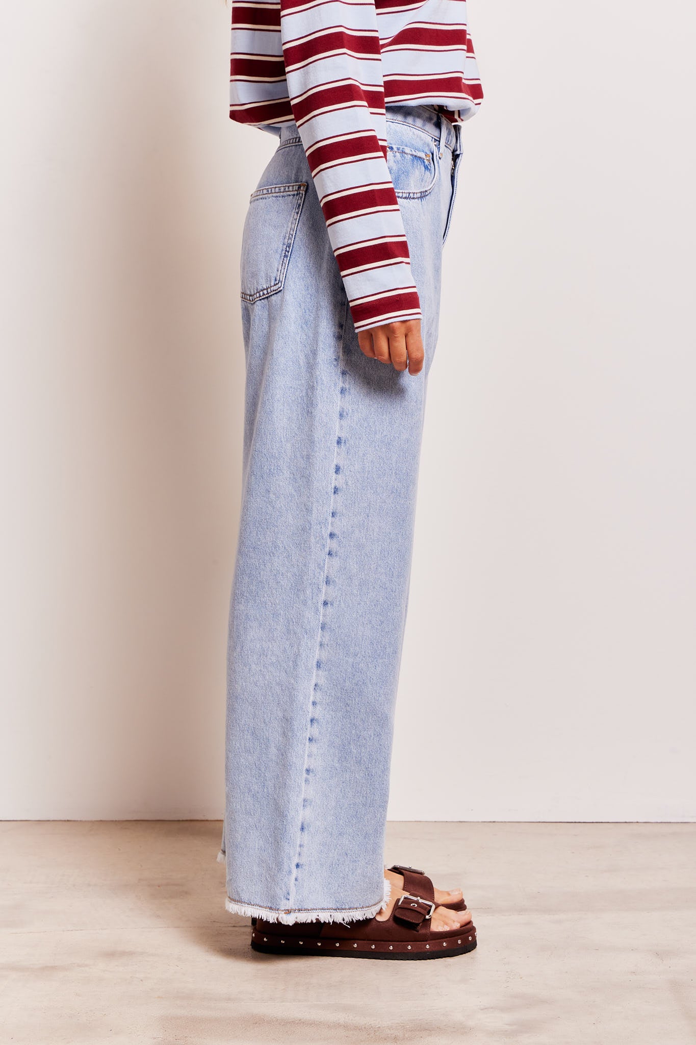 Maddie Wide Leg Jeans Light Blue