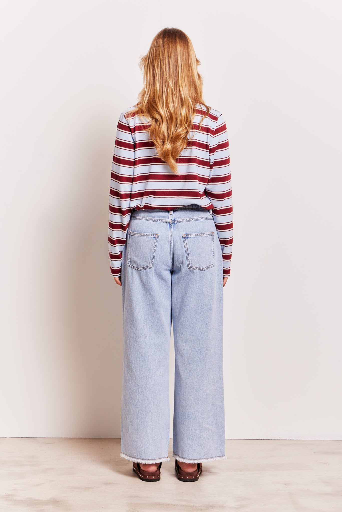 Maddie Wide Leg Jeans Light Blue