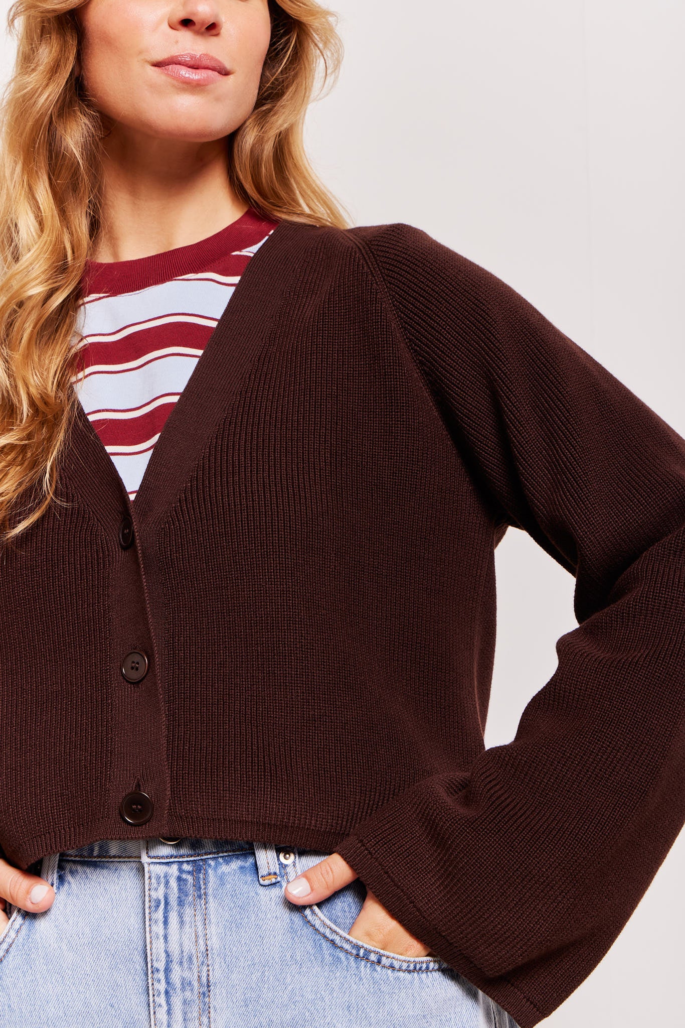 Samantha Cropped Cardigan Teddy