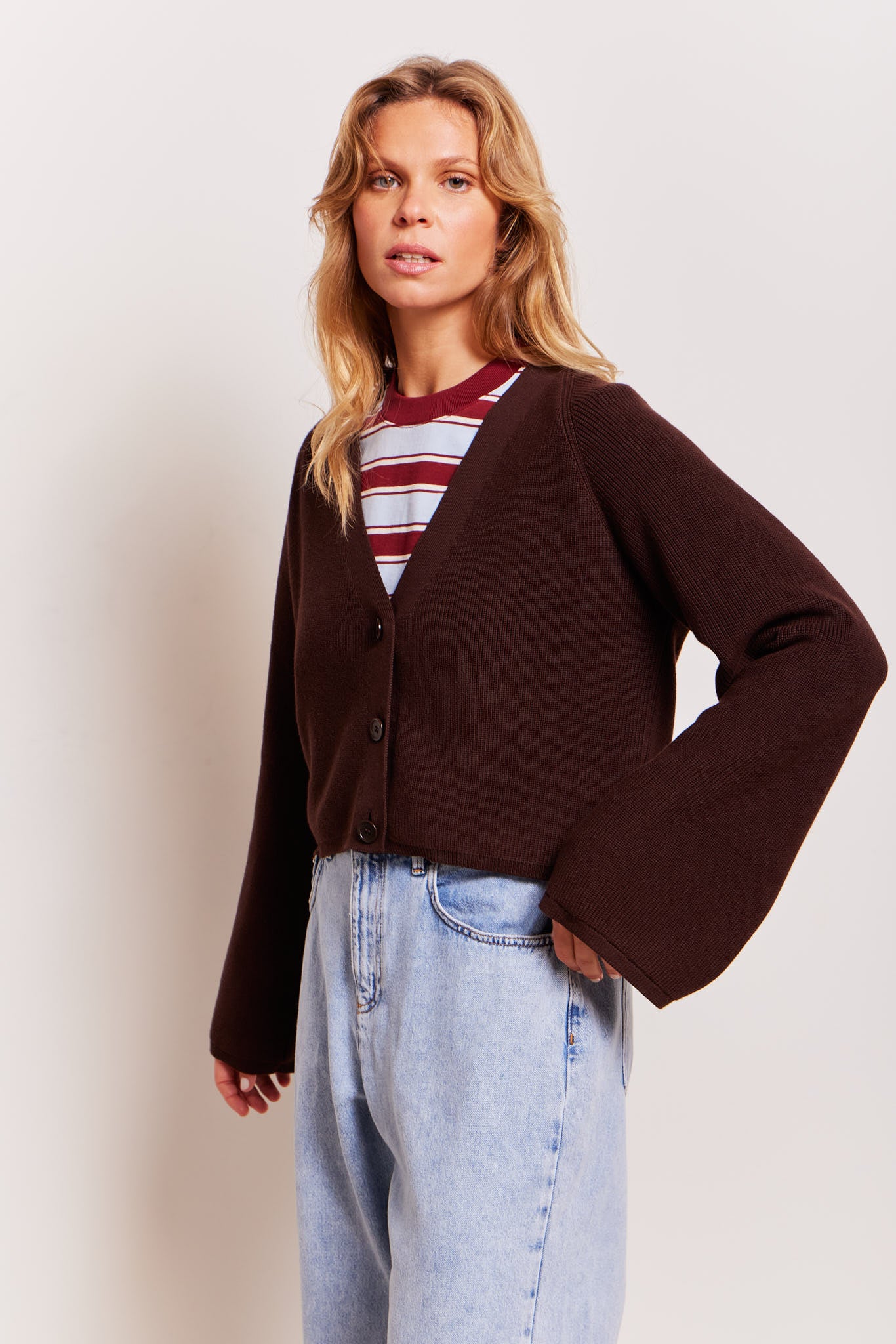 Samantha Cropped Cardigan Teddy