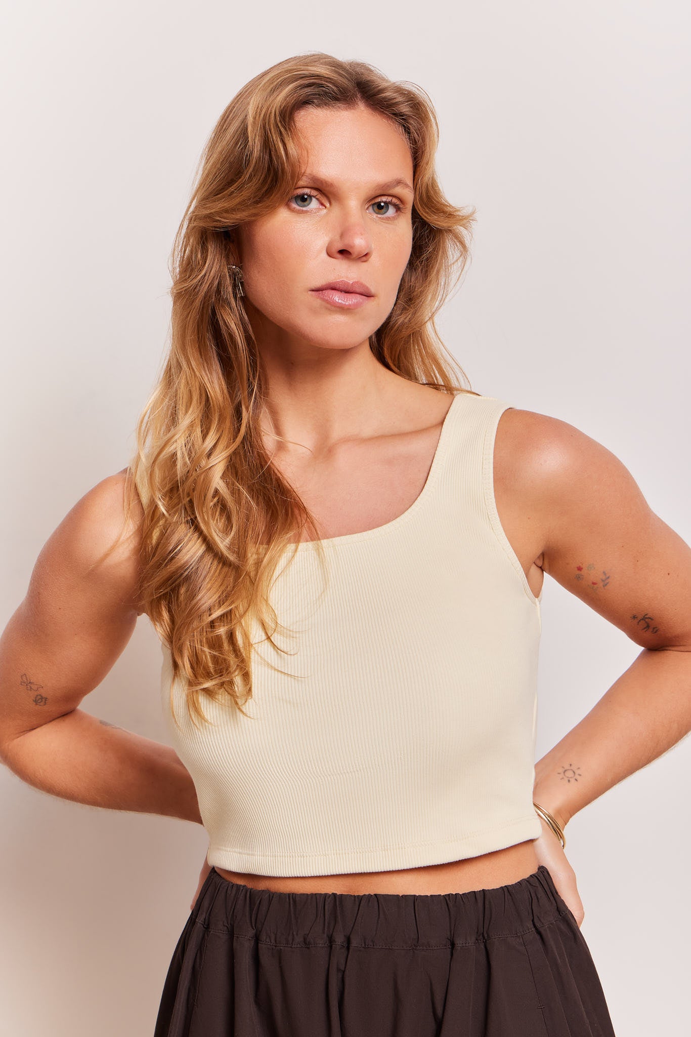 Vici Crop Top Vanilla