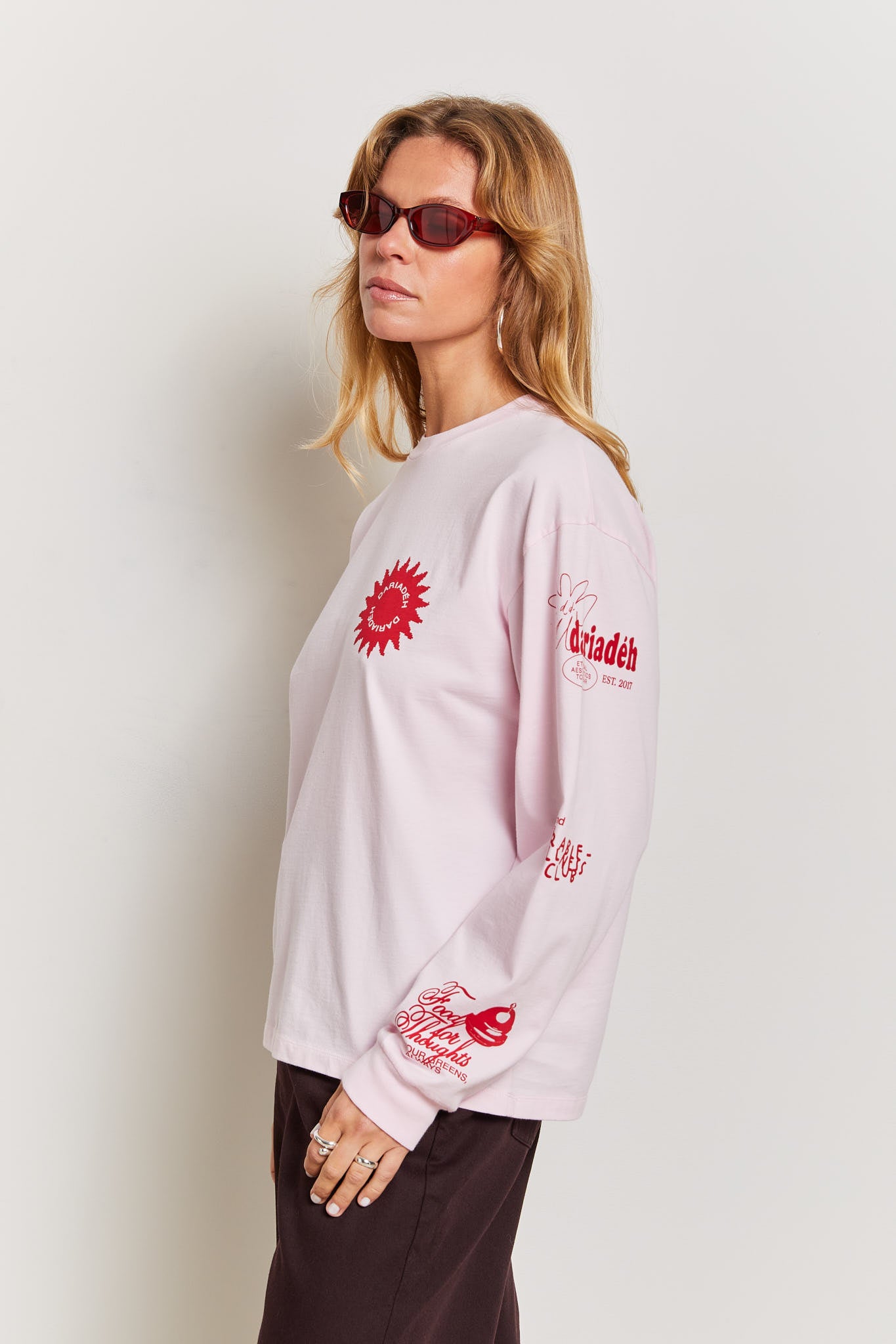 Signature Organic Cotton Longsleeve Pink Red