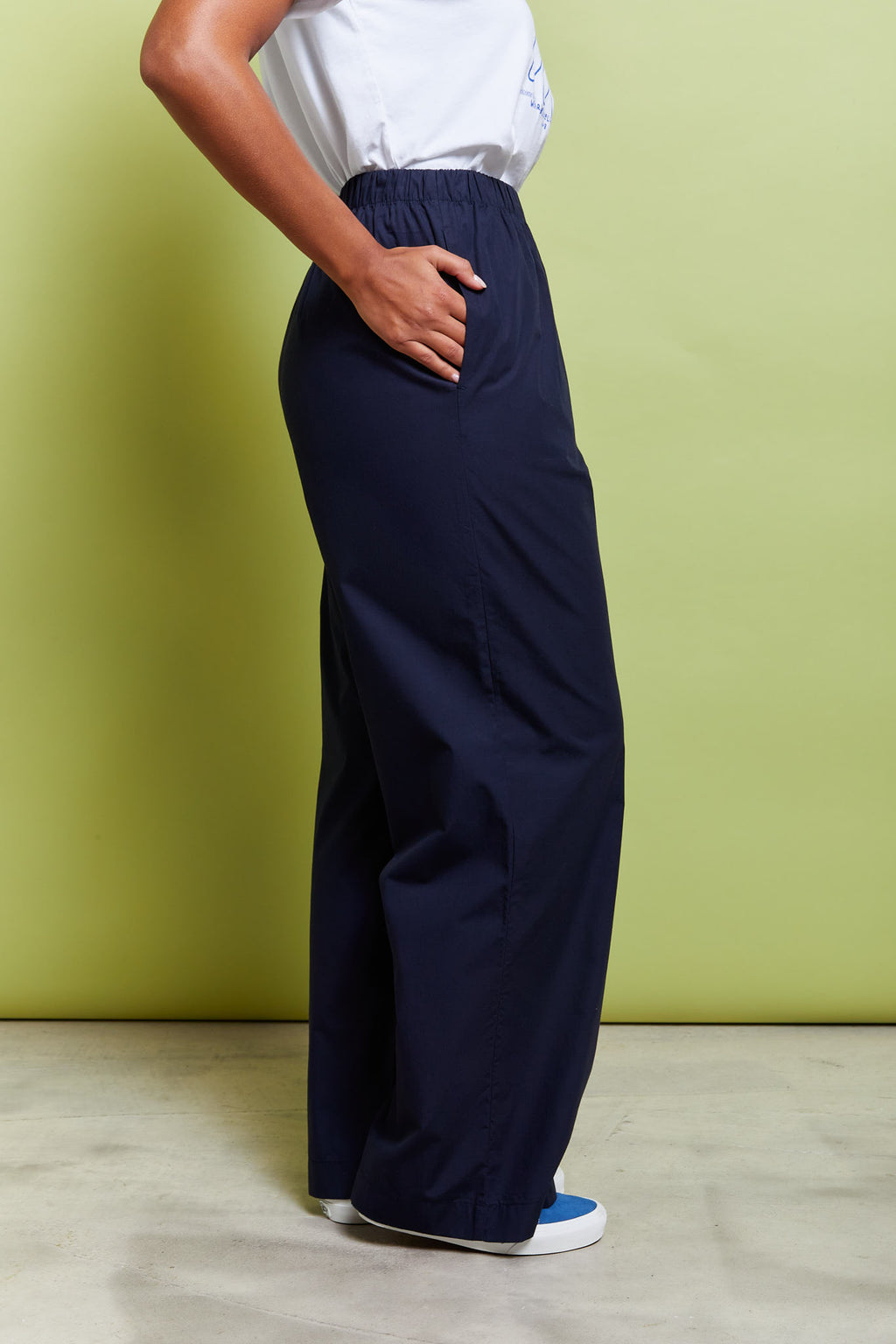 Polly Pants Solid Dark Navy