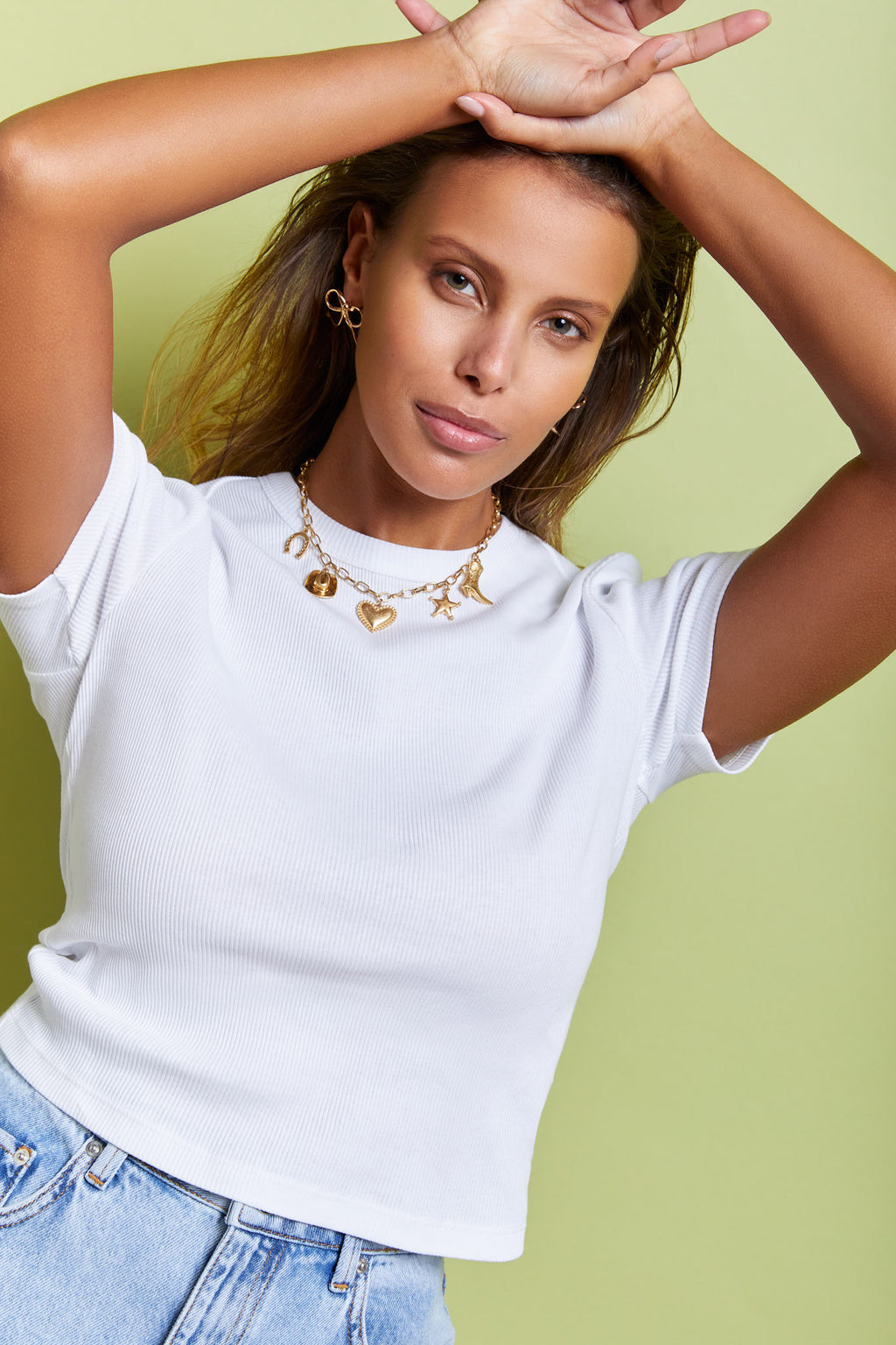 Valentina Rib Tee White